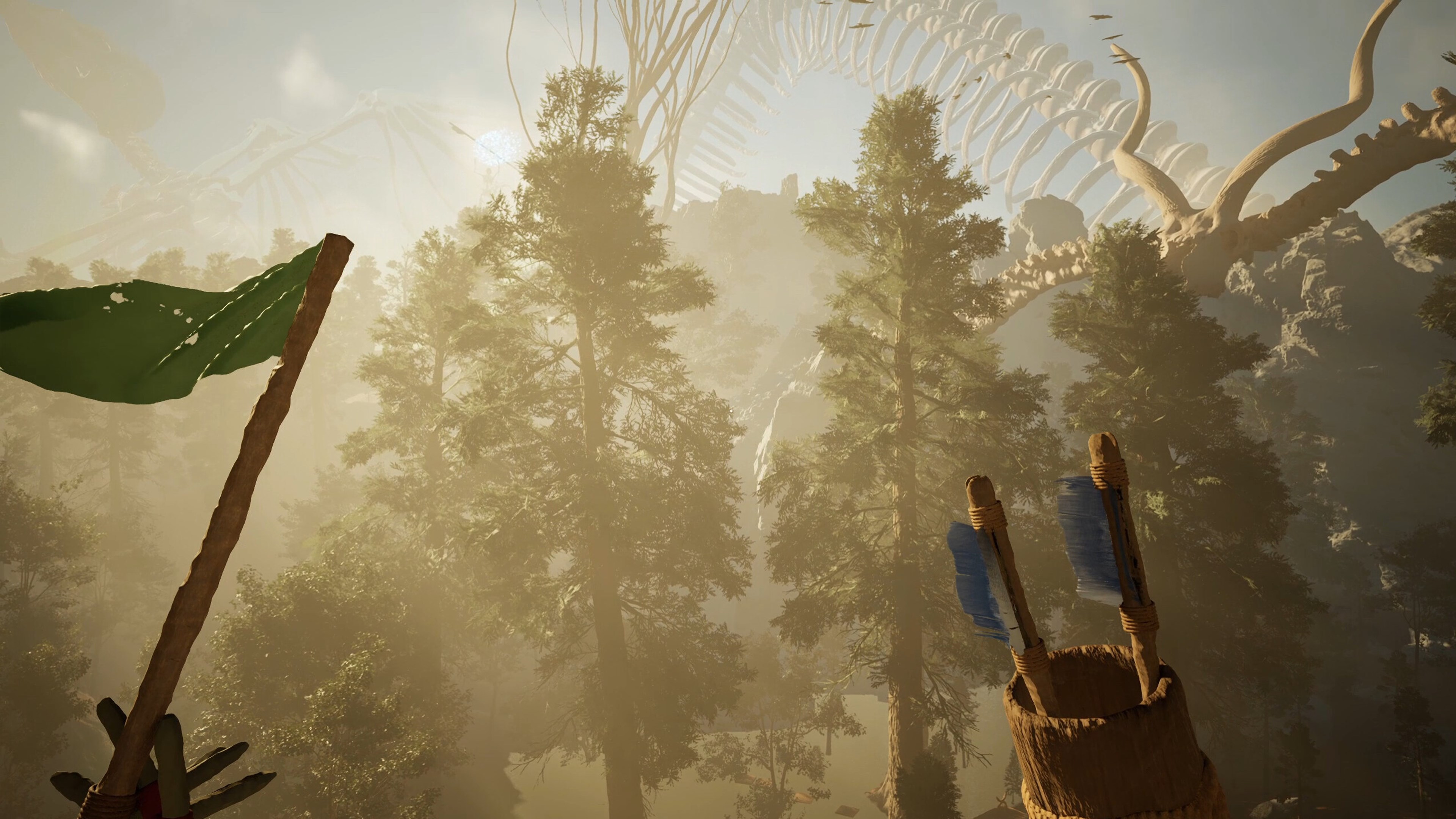 神秘的遺跡與雕像暗示著古老的文明