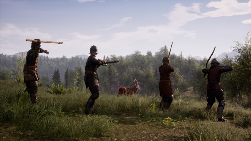 Medieval Dynasty - Complete Edition 遊戲畫面展示，呈現壯闊的中世紀自然景觀。