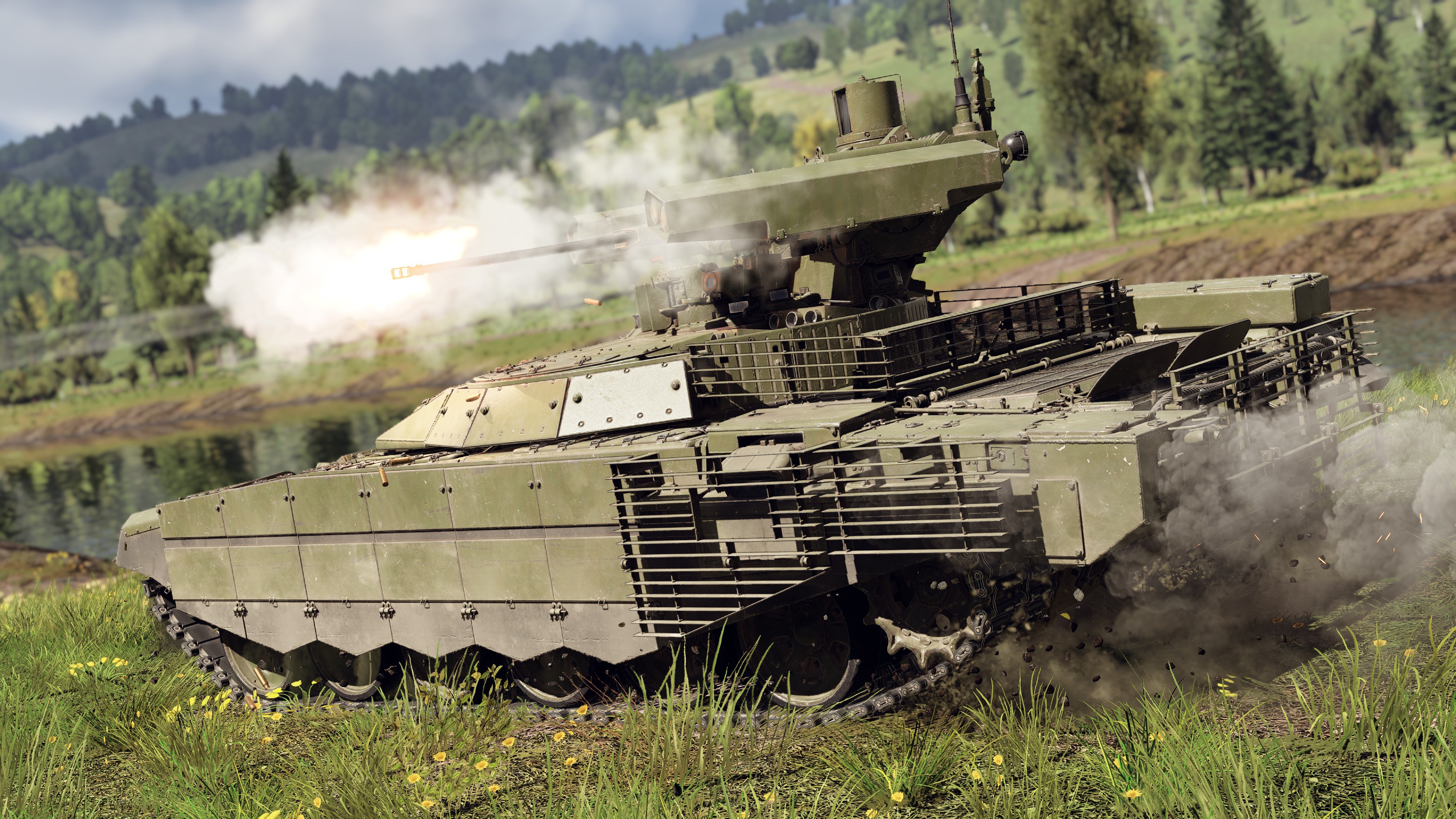 BMPT-72 在複雜地形中的機動展示