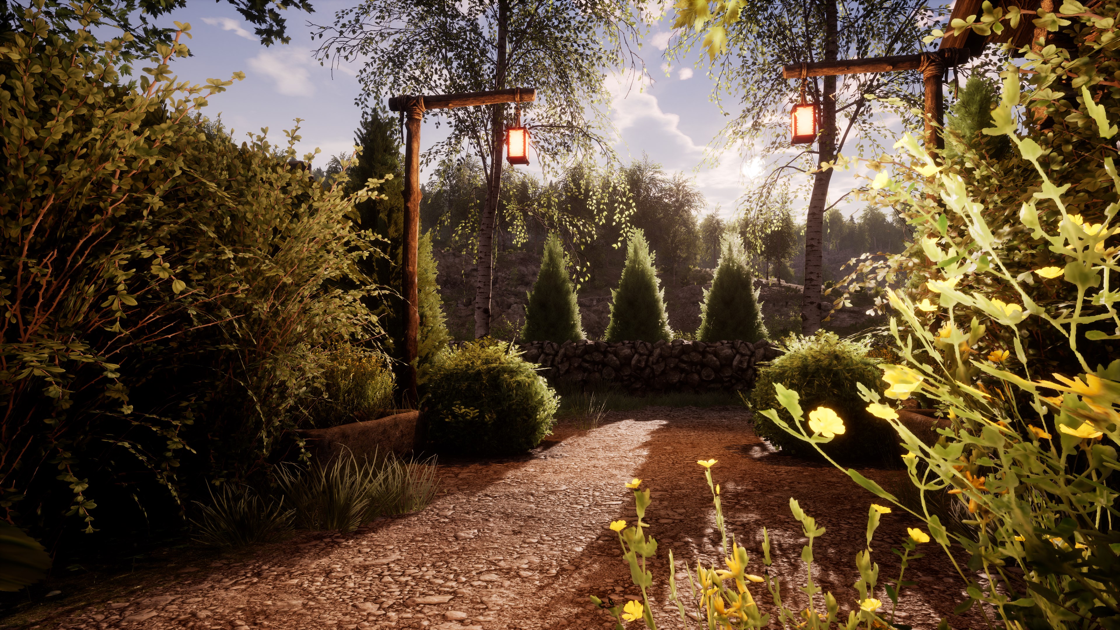 豐富的工藝系統允許玩家製作各種工具與家具，打造個人化的室內空間。