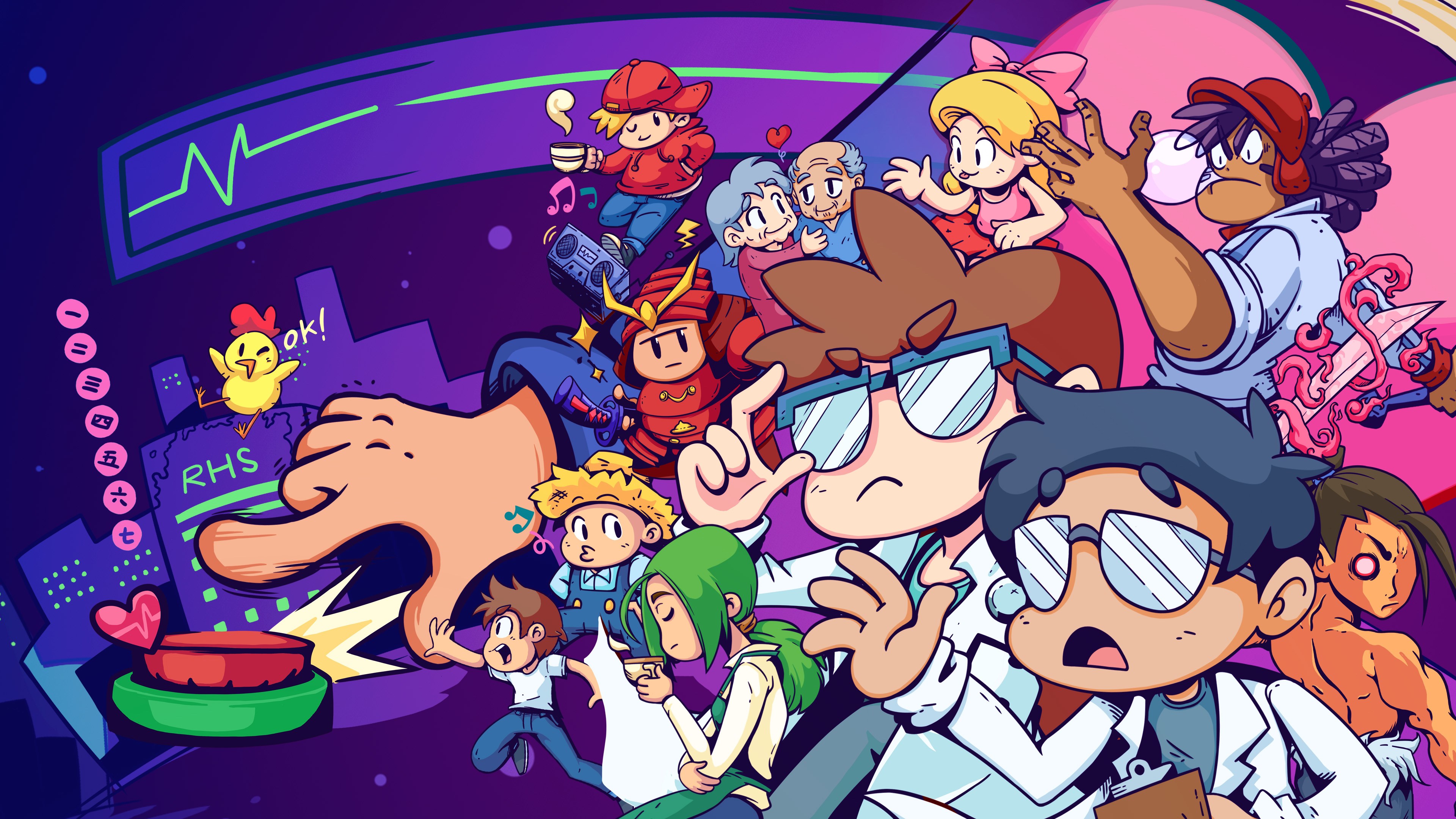 Rhythm Doctor 節奏醫生 遊戲主視覺圖