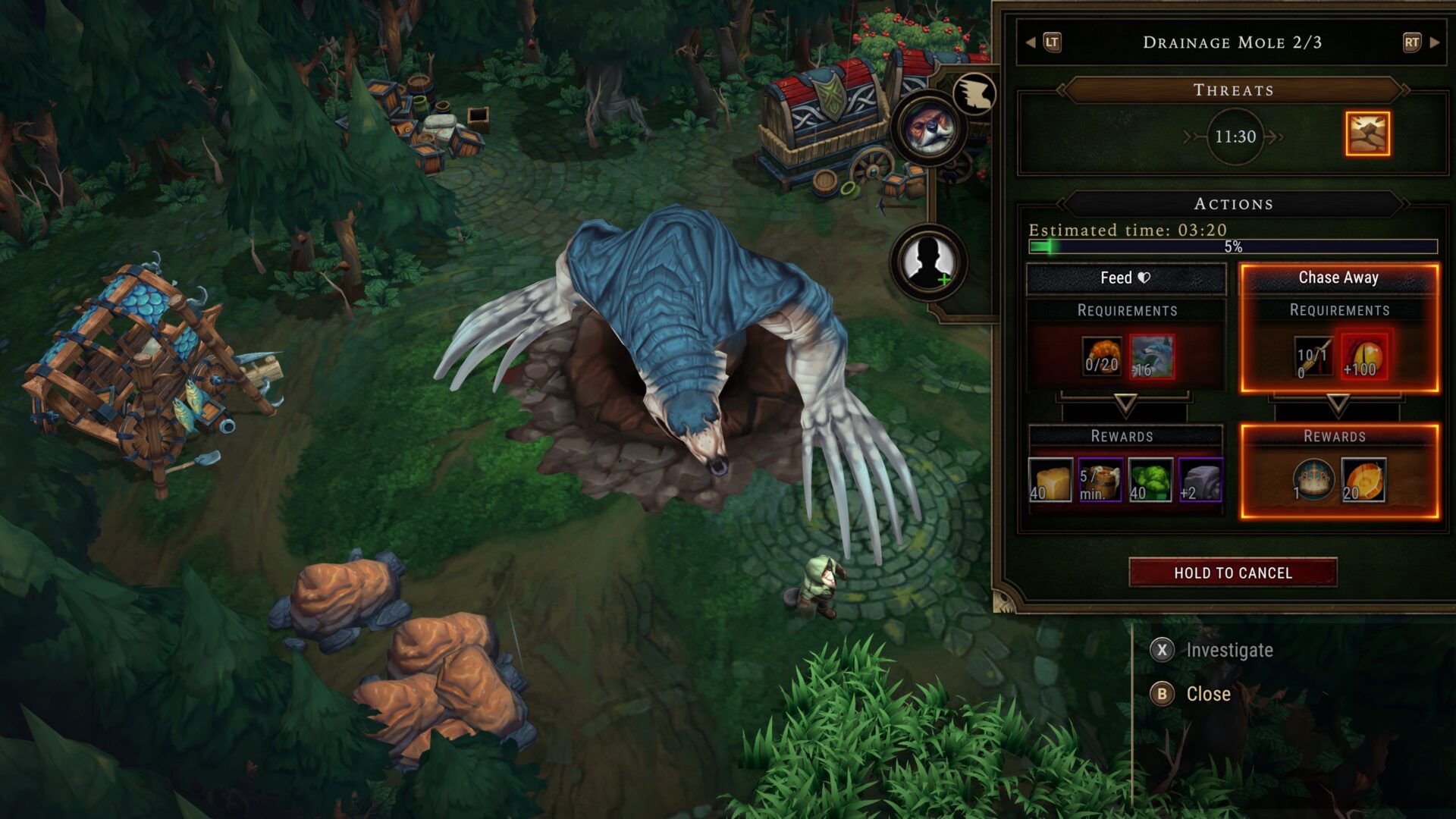 遊戲中的各種建築與生產設施，展現出複雜的產業鏈