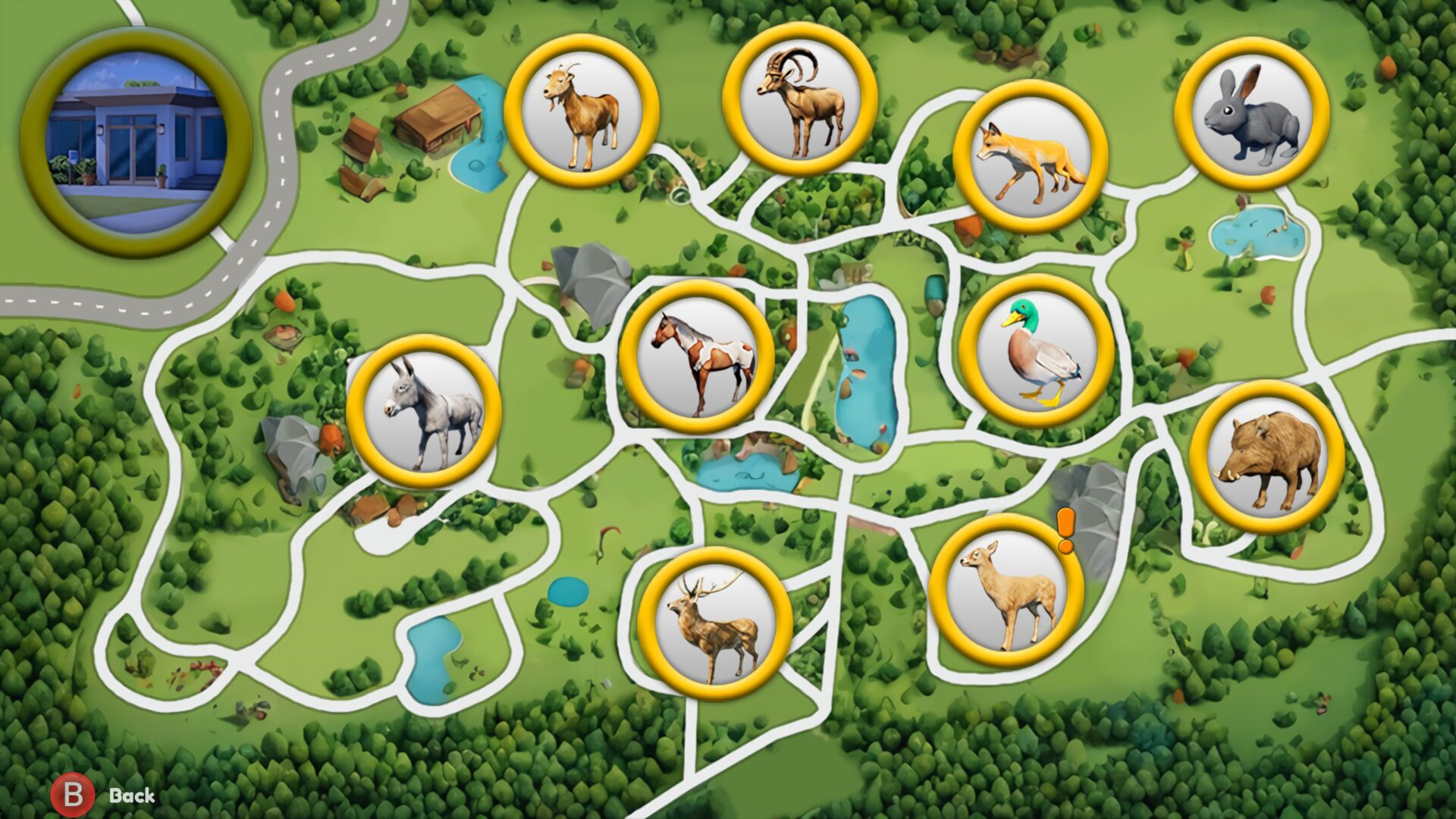 玩家正在照料一匹馬