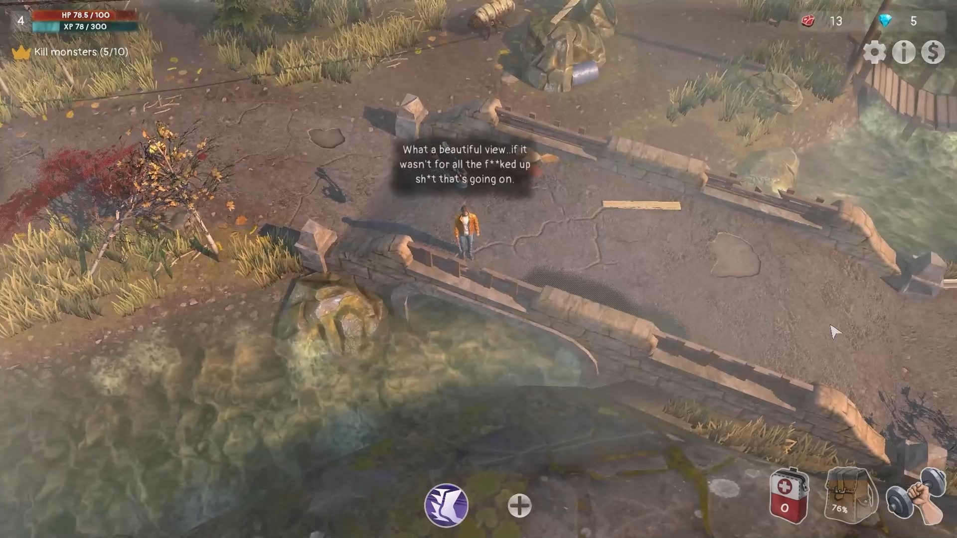 遊戲中的動態戰鬥畫面