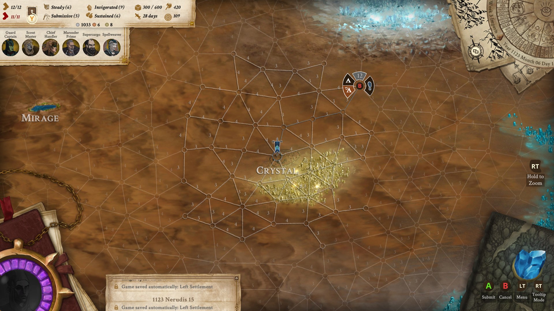 遊戲內精美的地圖探索與事件插圖