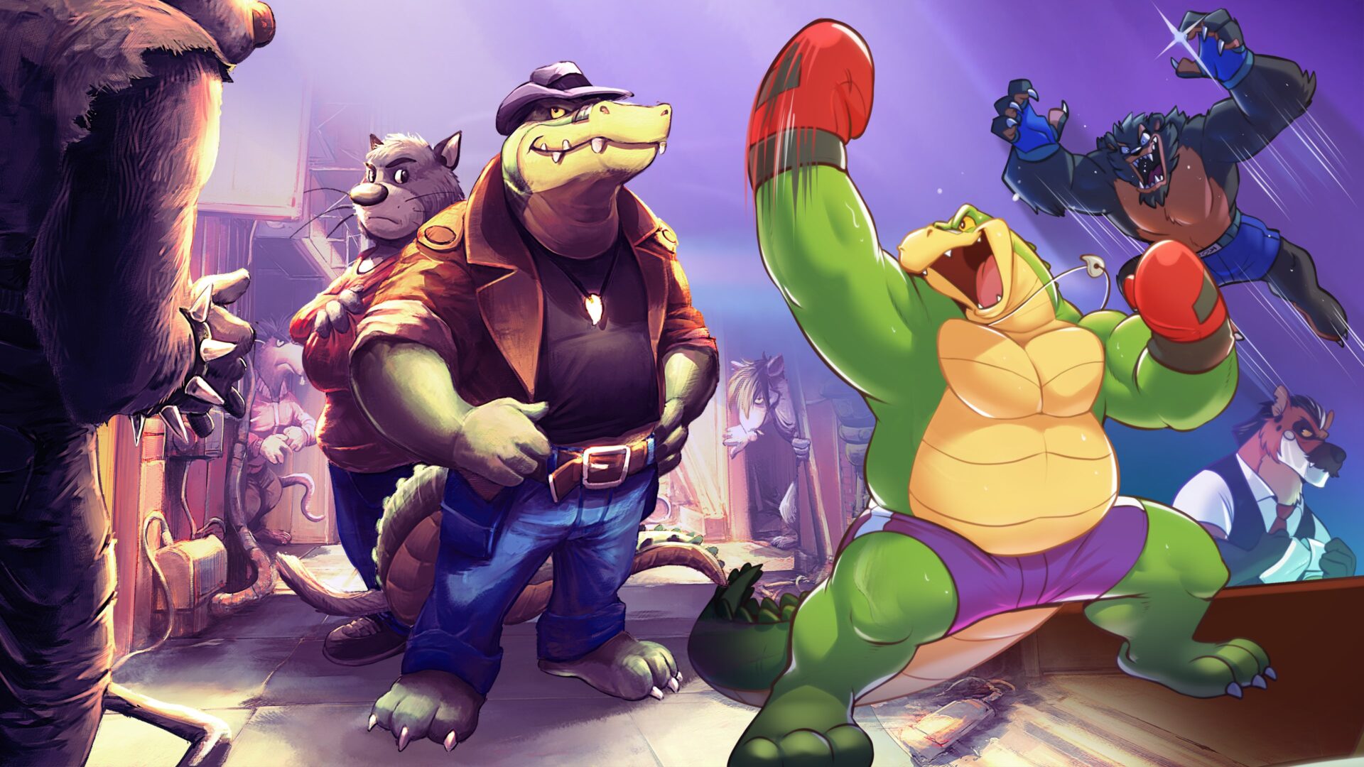 BROK the InvestiGator + The Brawl Bar 遊戲主視覺