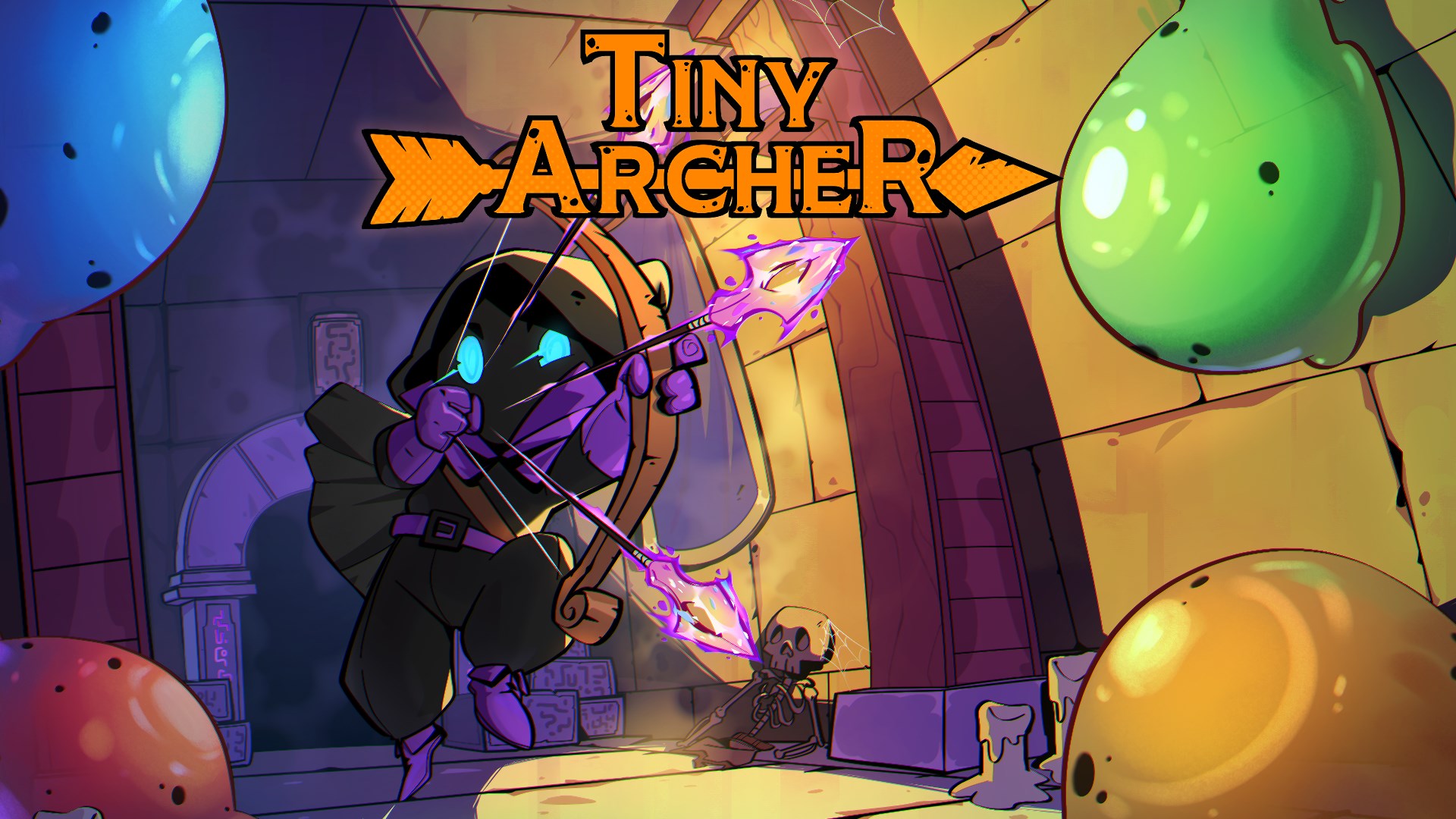 Tiny Archer 遊戲畫面，展示弓箭手戰鬥