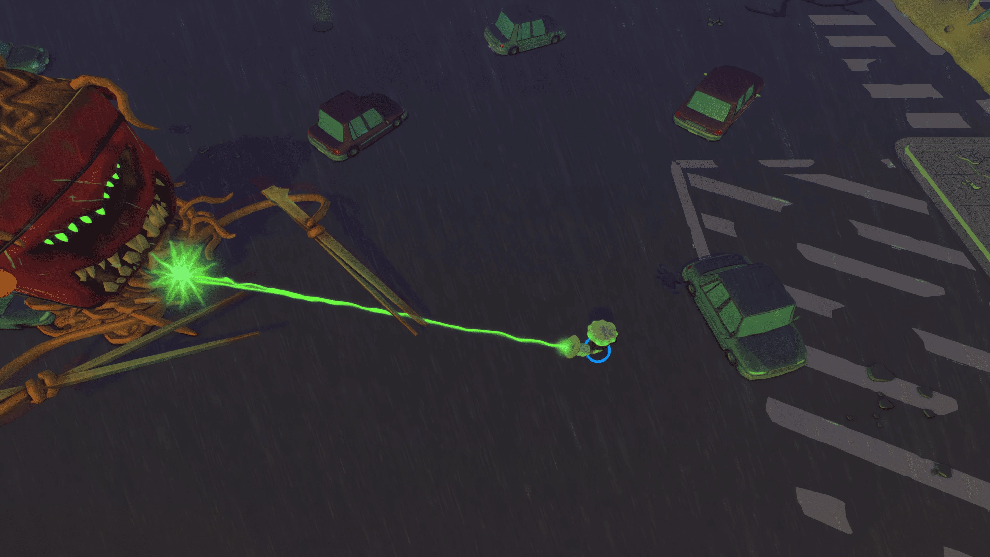 面對巨型 Boss 的壓迫感