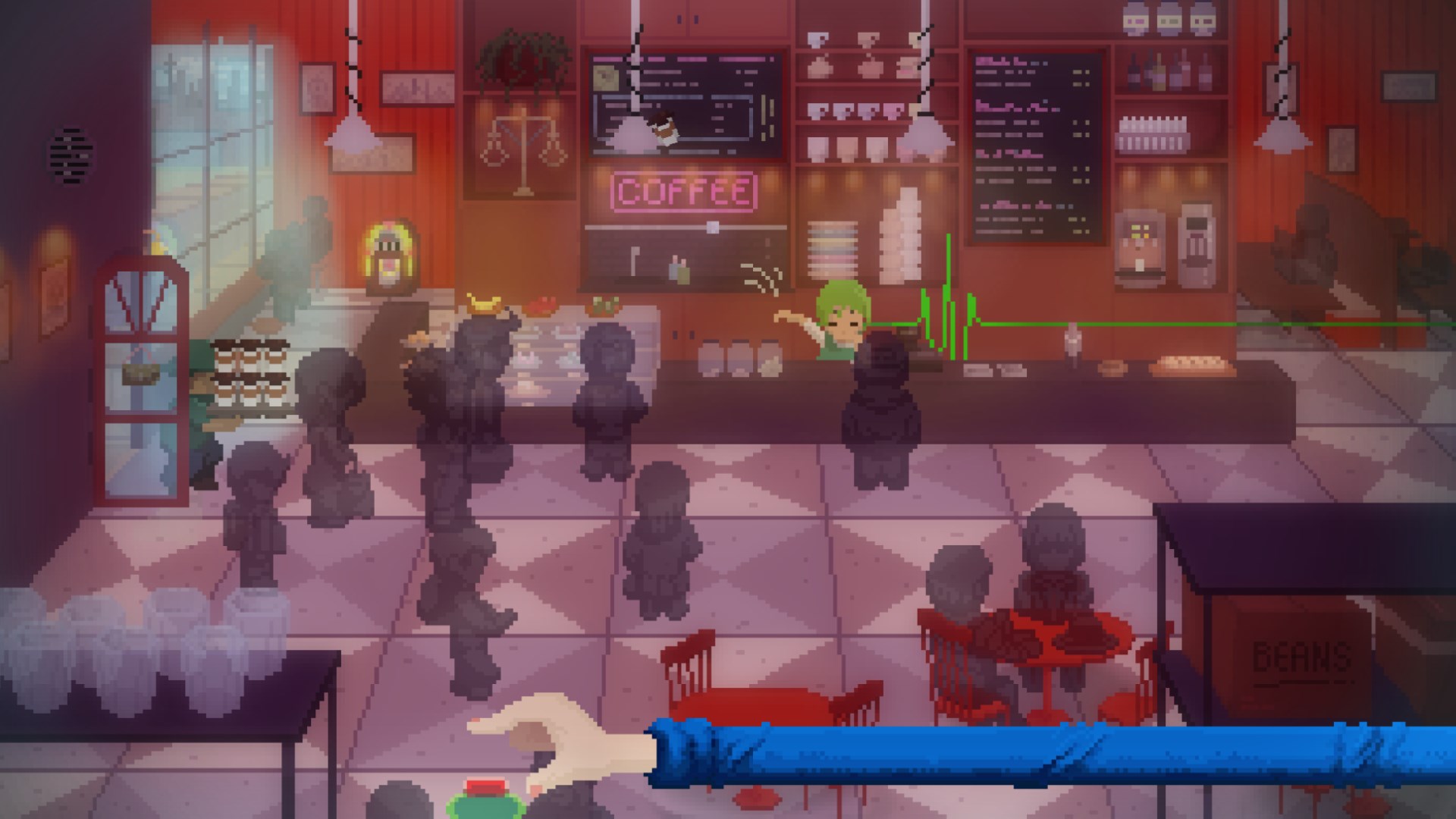 繁忙的咖啡廳關卡