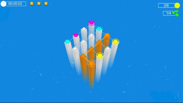 Connect It! 遊戲截圖：完美過關