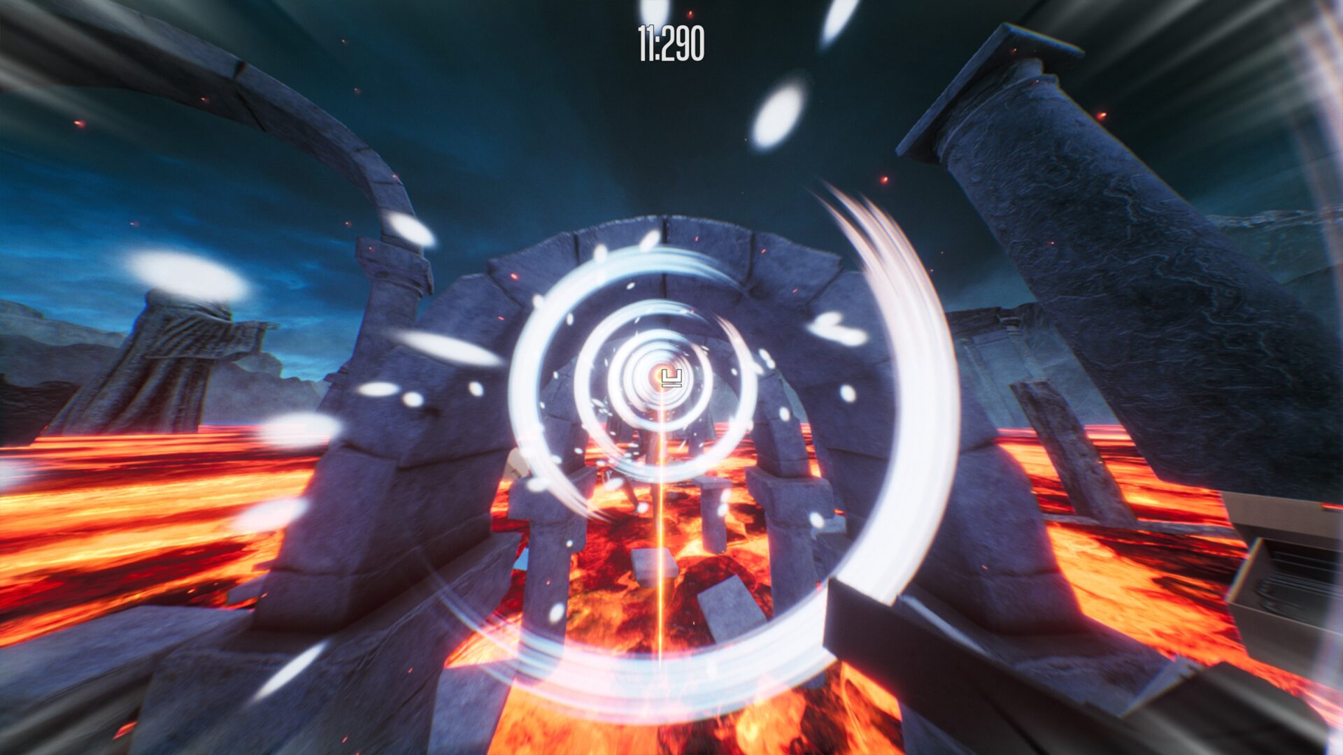 一個看起來像是伺服器機房的地獄場景