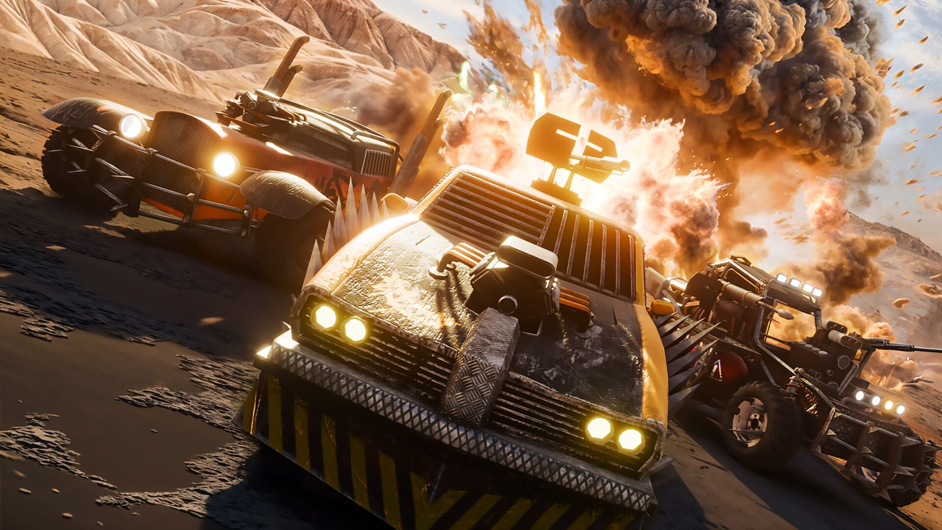 末日風格的沙漠景觀