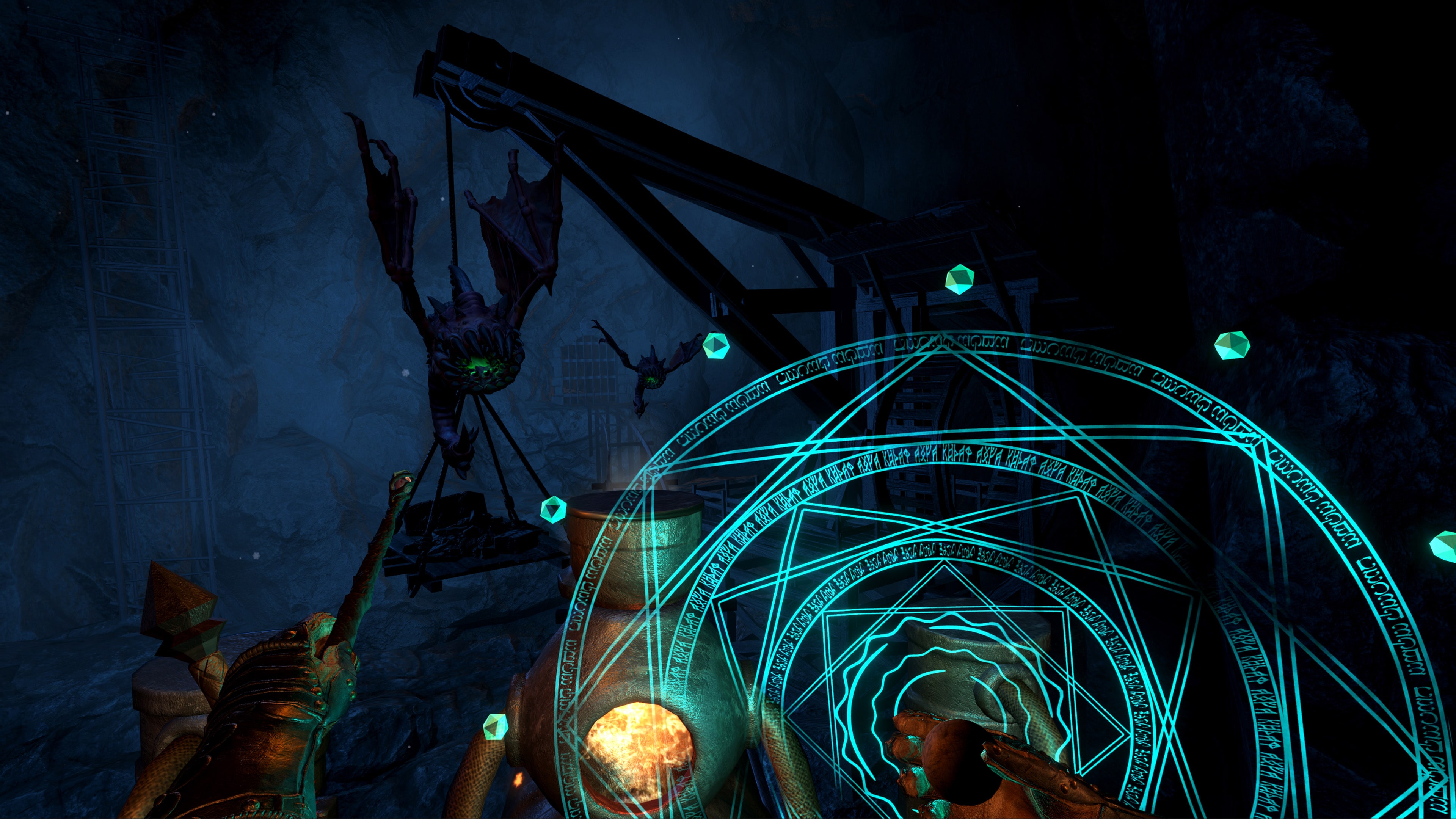 手持火把照亮前方的黑暗