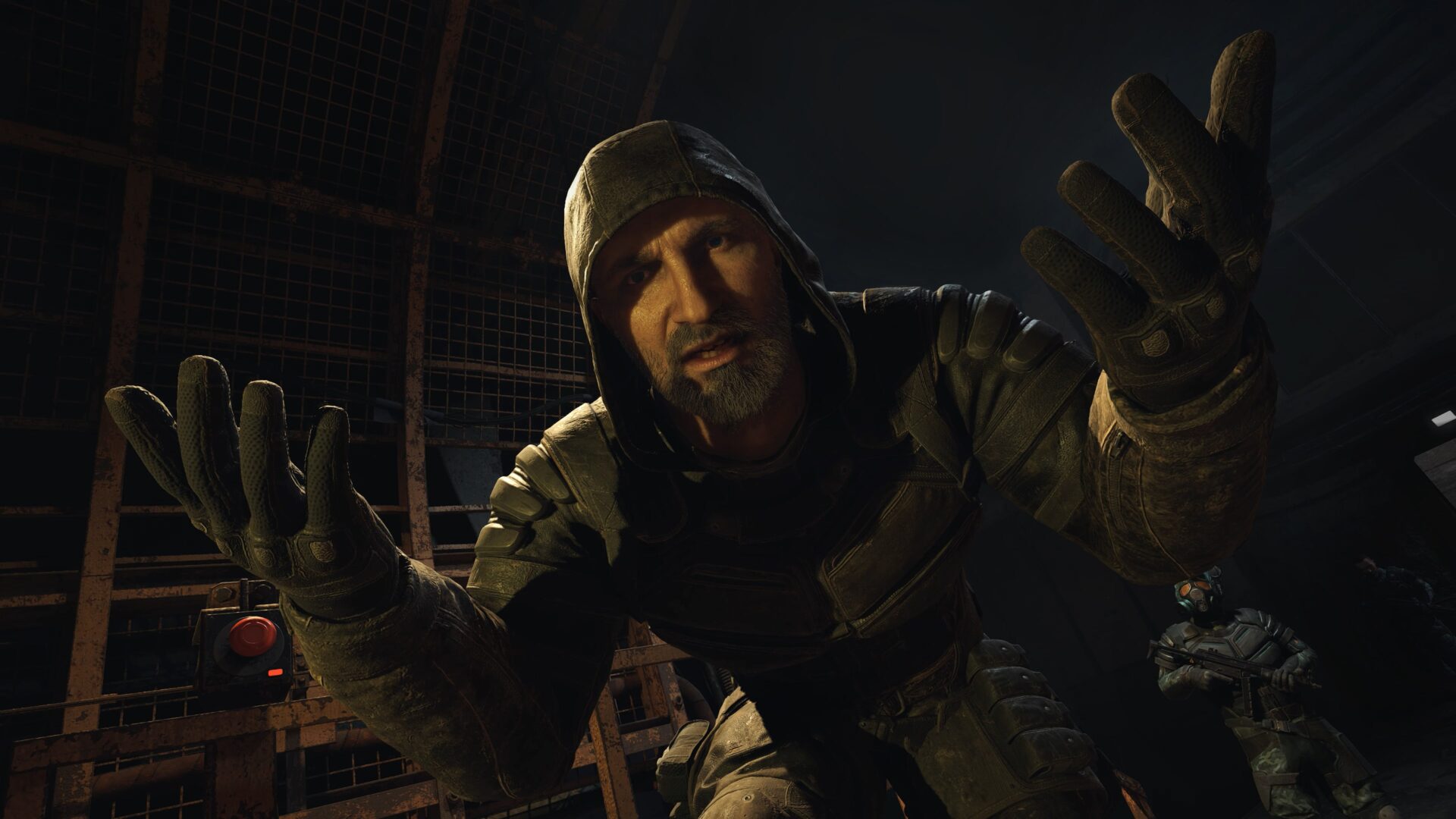 一個充滿詭異綠色光芒的地下通道