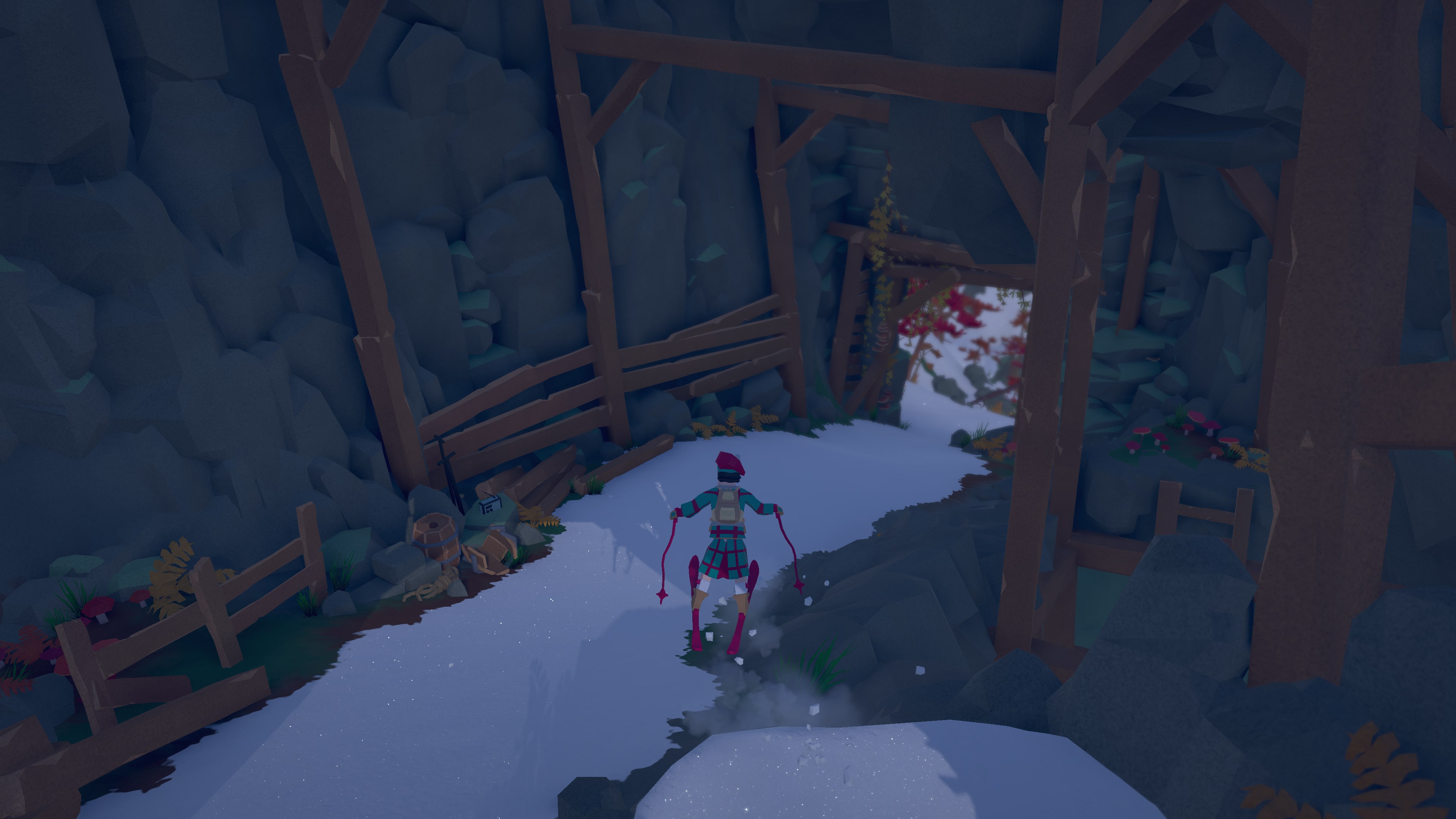 玩家在赛道上练习技巧