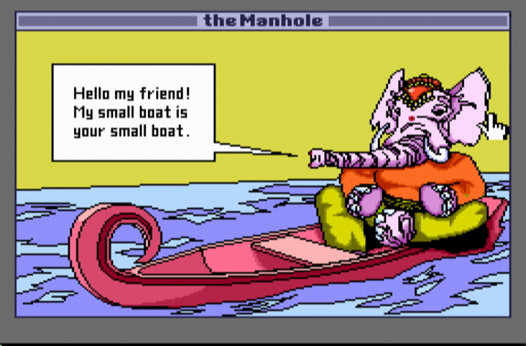 與大象一同乘船