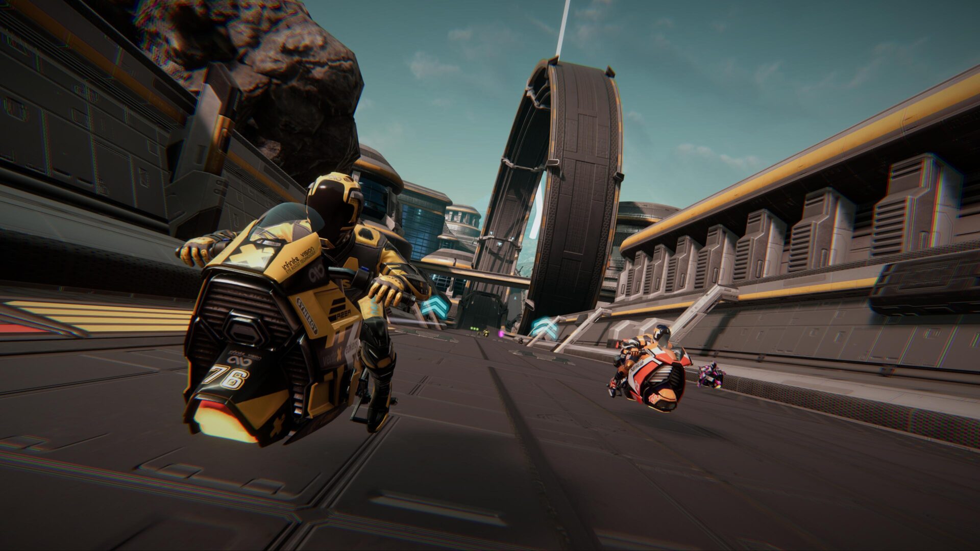 在隧道中高速穿梭