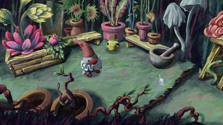 Poco 在充滿奇幻色彩的場景中