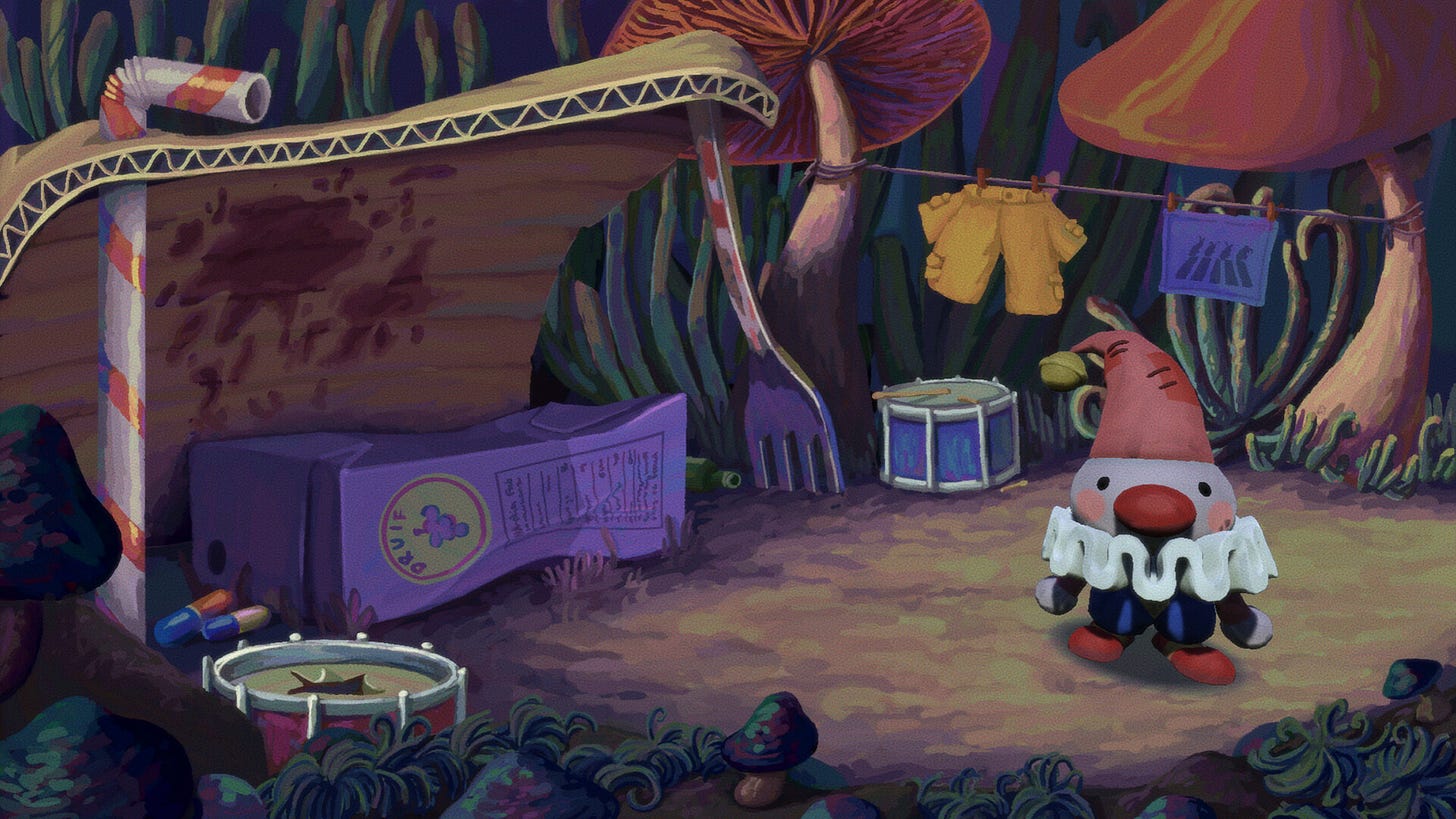 Poco 與地底世界的奇特生物互動