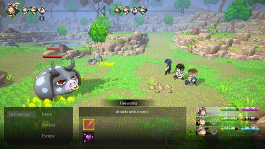 經典的回合制戰鬥畫面