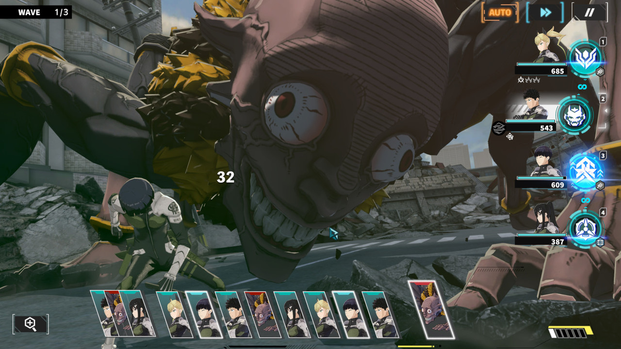 怪獸8號 THE GAME 施放技能