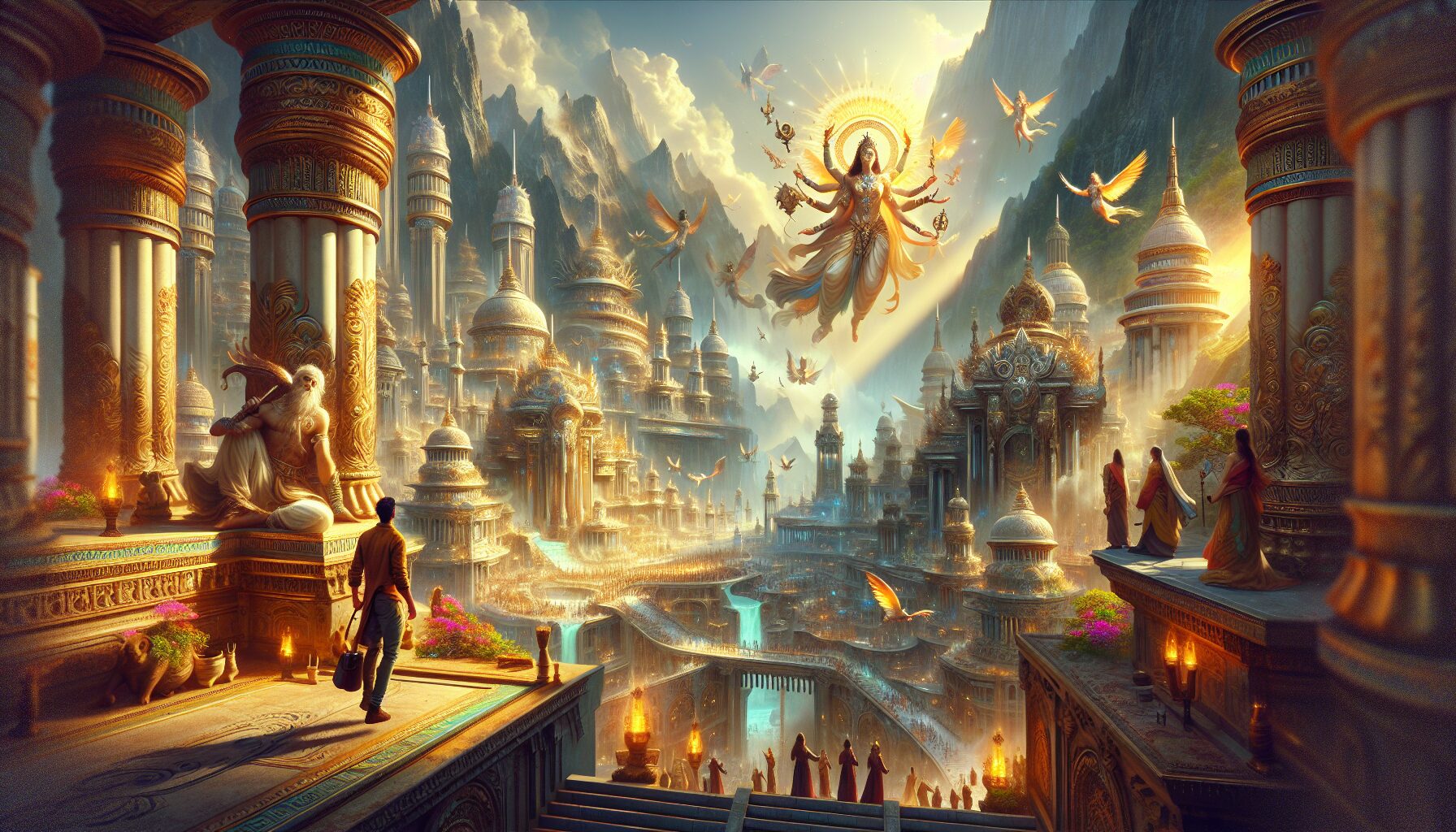 神王宙斯為主視覺的熱血奧林帕斯奇幻場景