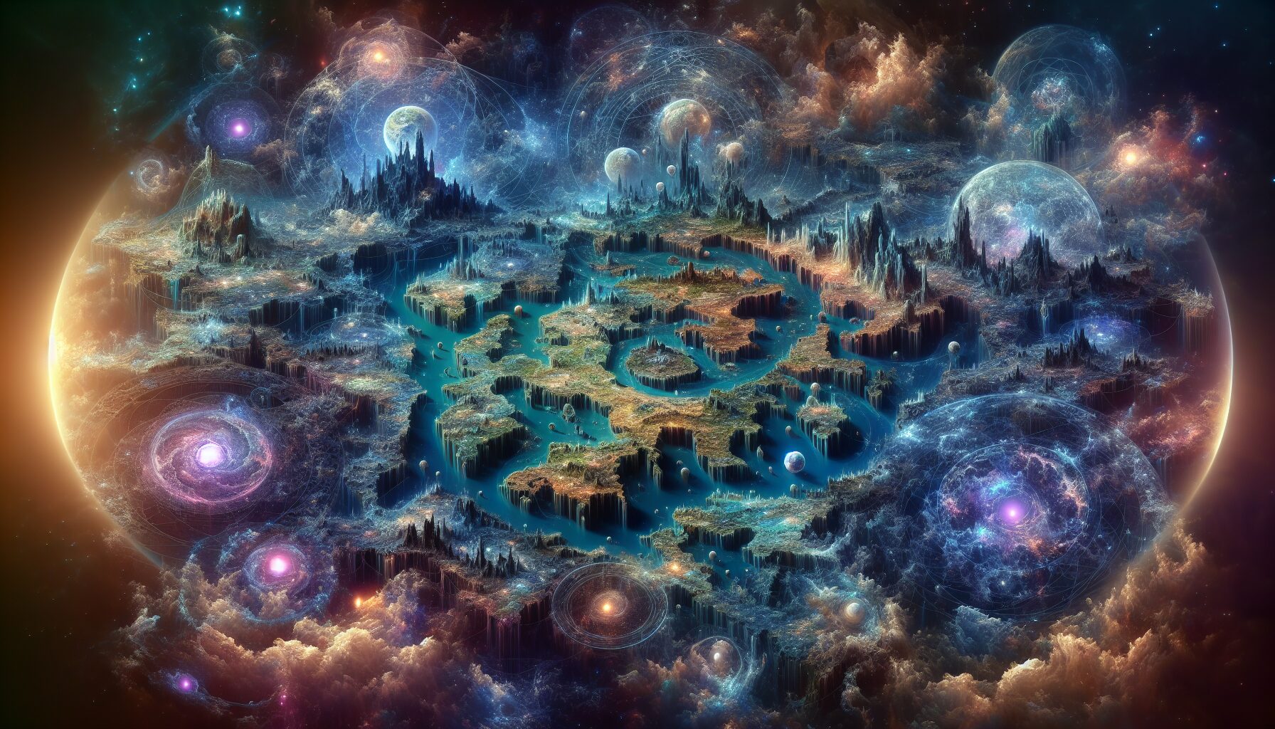 《星辰變》多層宇宙世界構架，潛龍大陸到鴻蒙時空示意