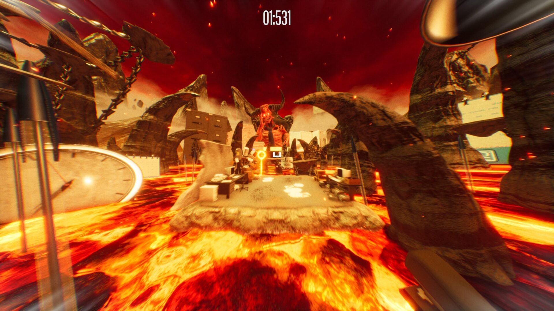 爽快射釘！PS5第一人稱動作平台《煉獄打工人》挑戰極速跑酷中毒性爆棚