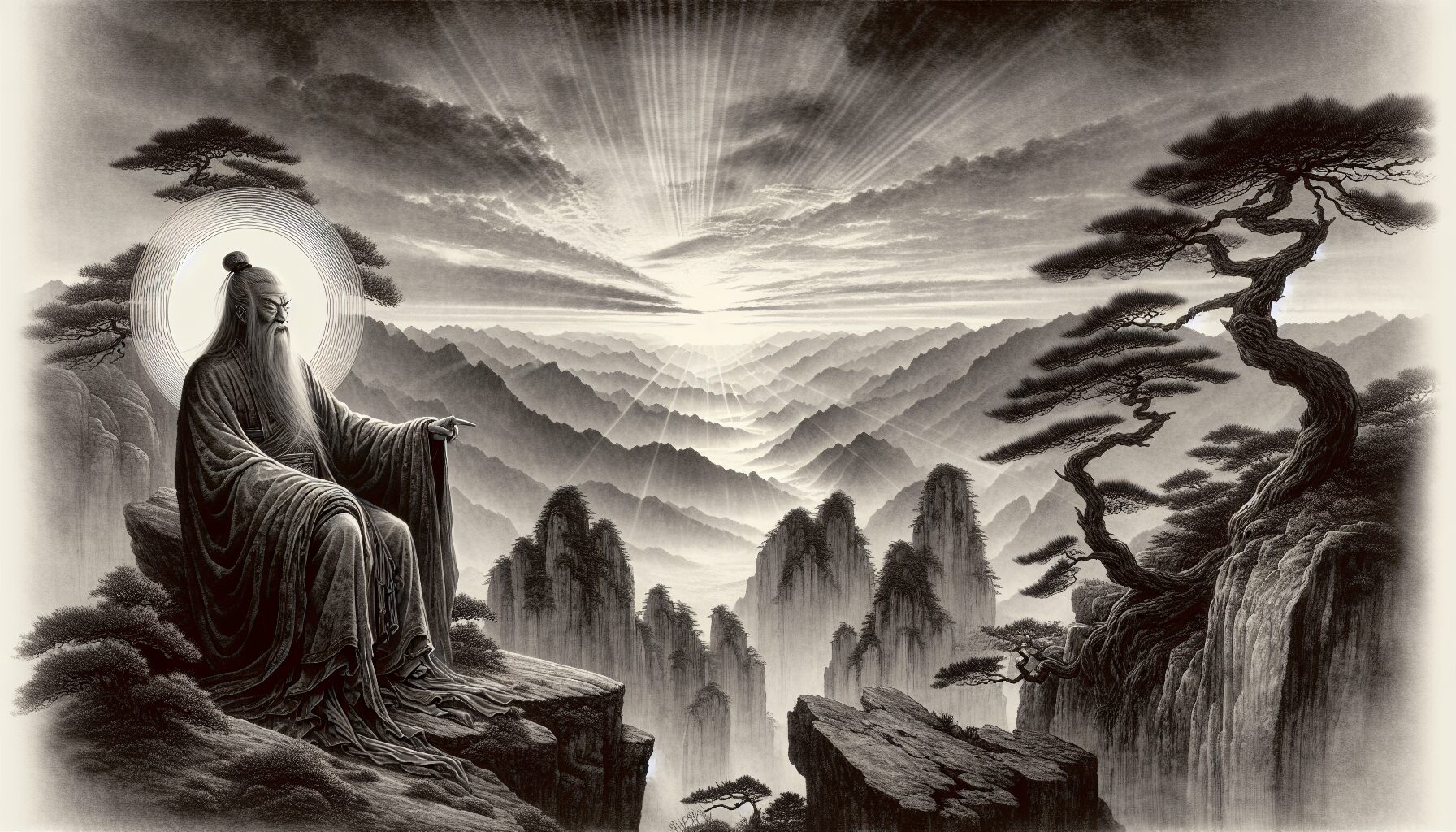 鬼谷子和弟子們縱橫捭闔,謀略運籌於帷幄