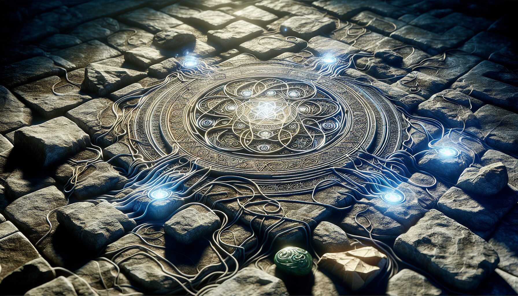 小說中陣法紋路、符文設計細節插畫