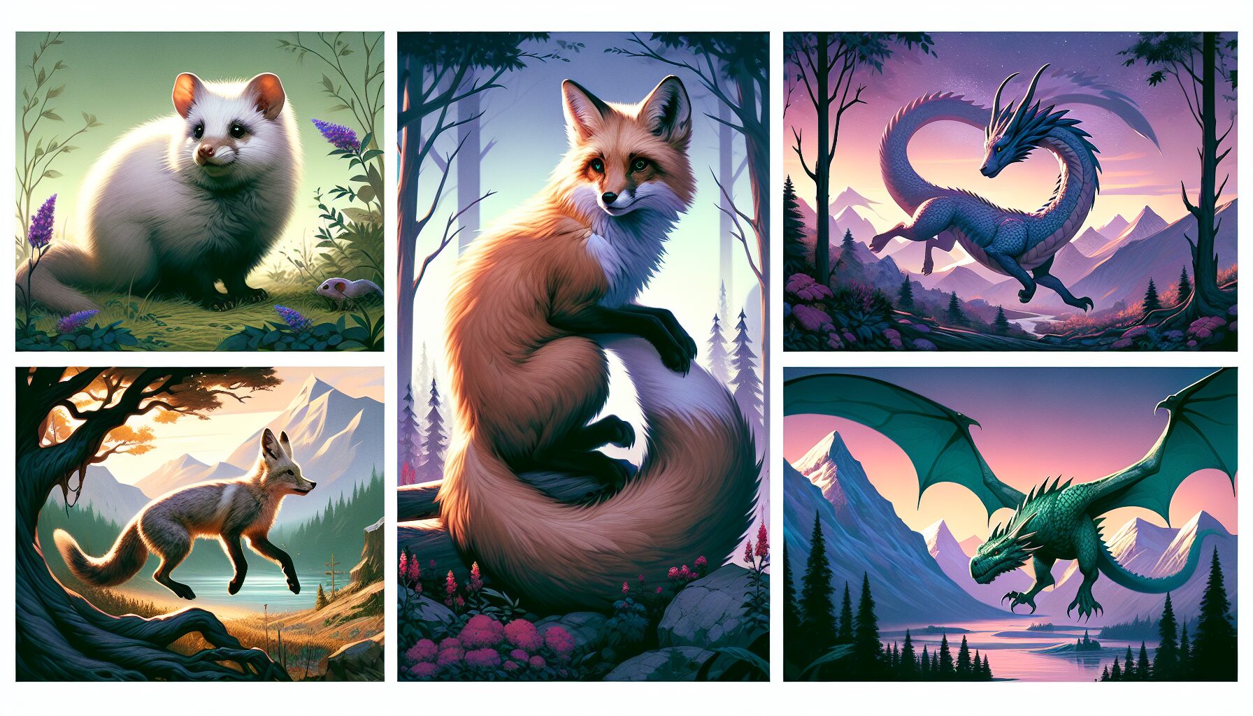 動物主角小說合輯插圖,象徵網路文學中的多元新世界