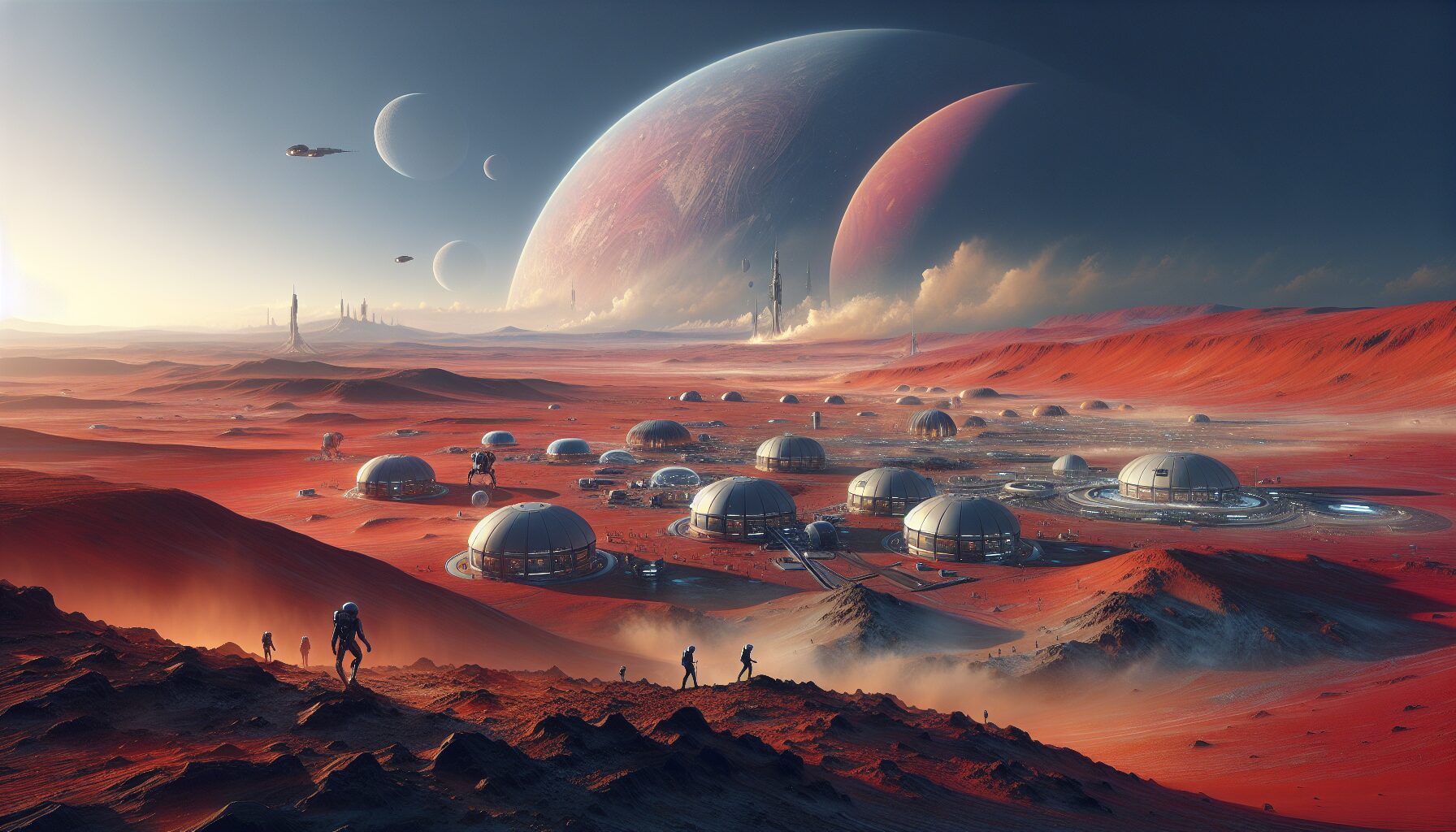 火星登陸隊穿梭於紅色荒原