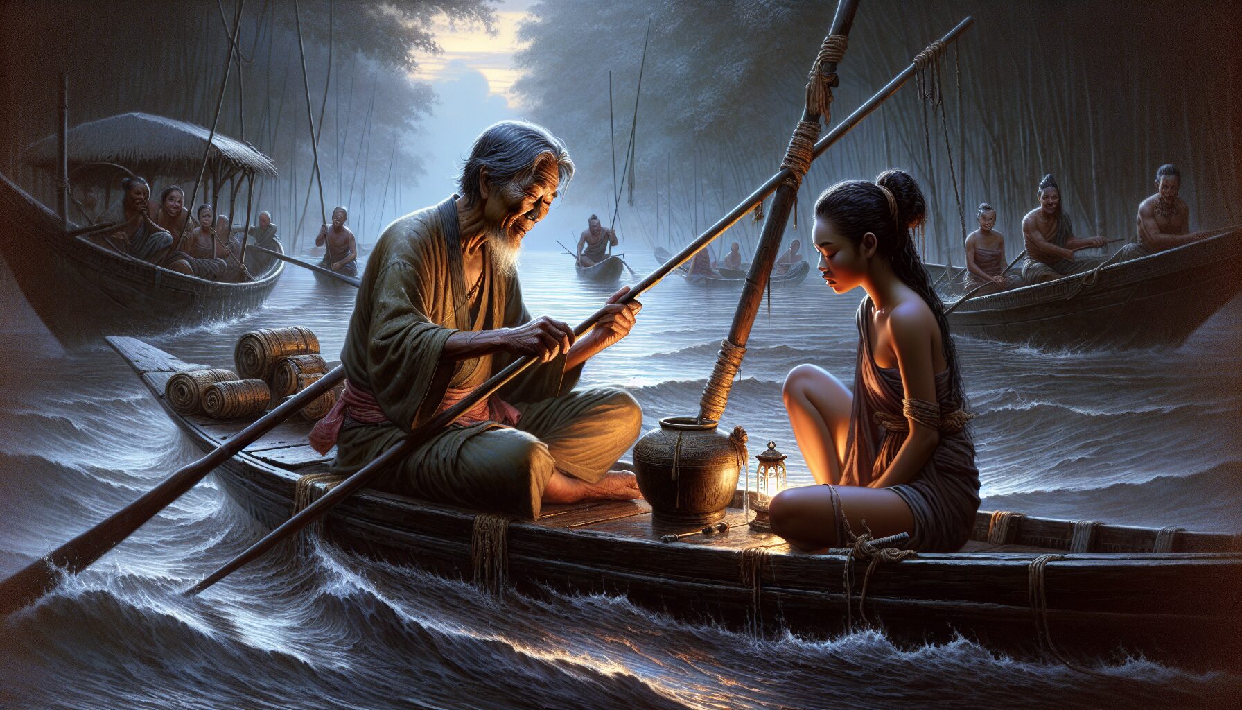 小說中百年不腐古屍的撈取瞬間,詭異異常。