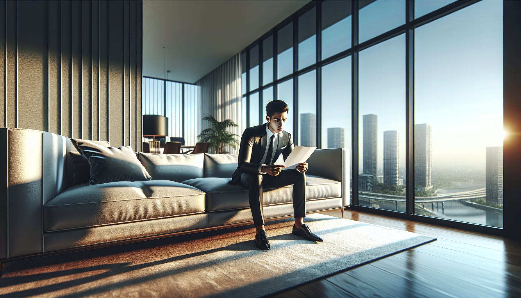 主角康萊收到親子鑑定報告的震驚瞬間