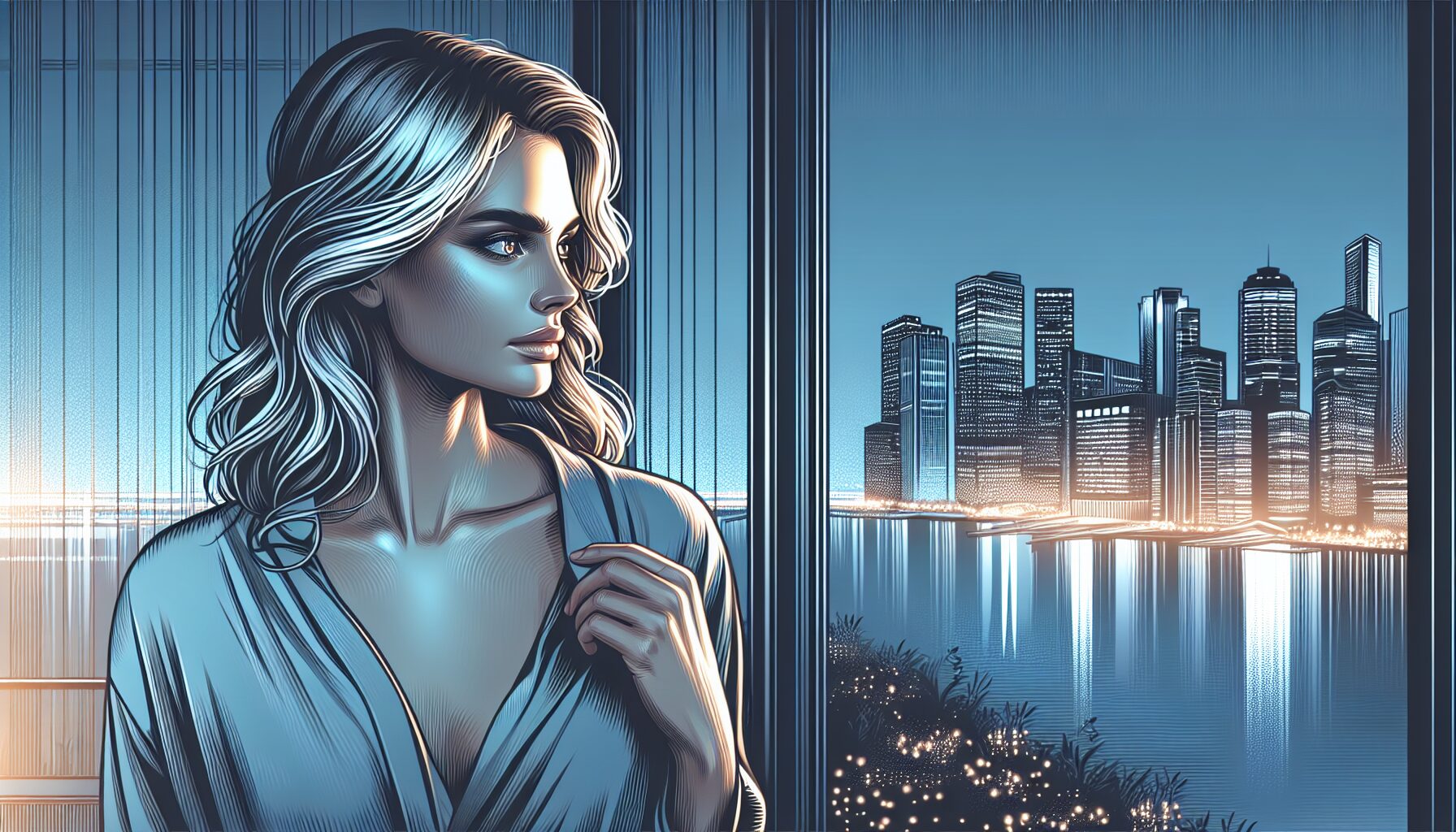 情感虐戀與爽虐曲線示意，冷暖交織的畫面