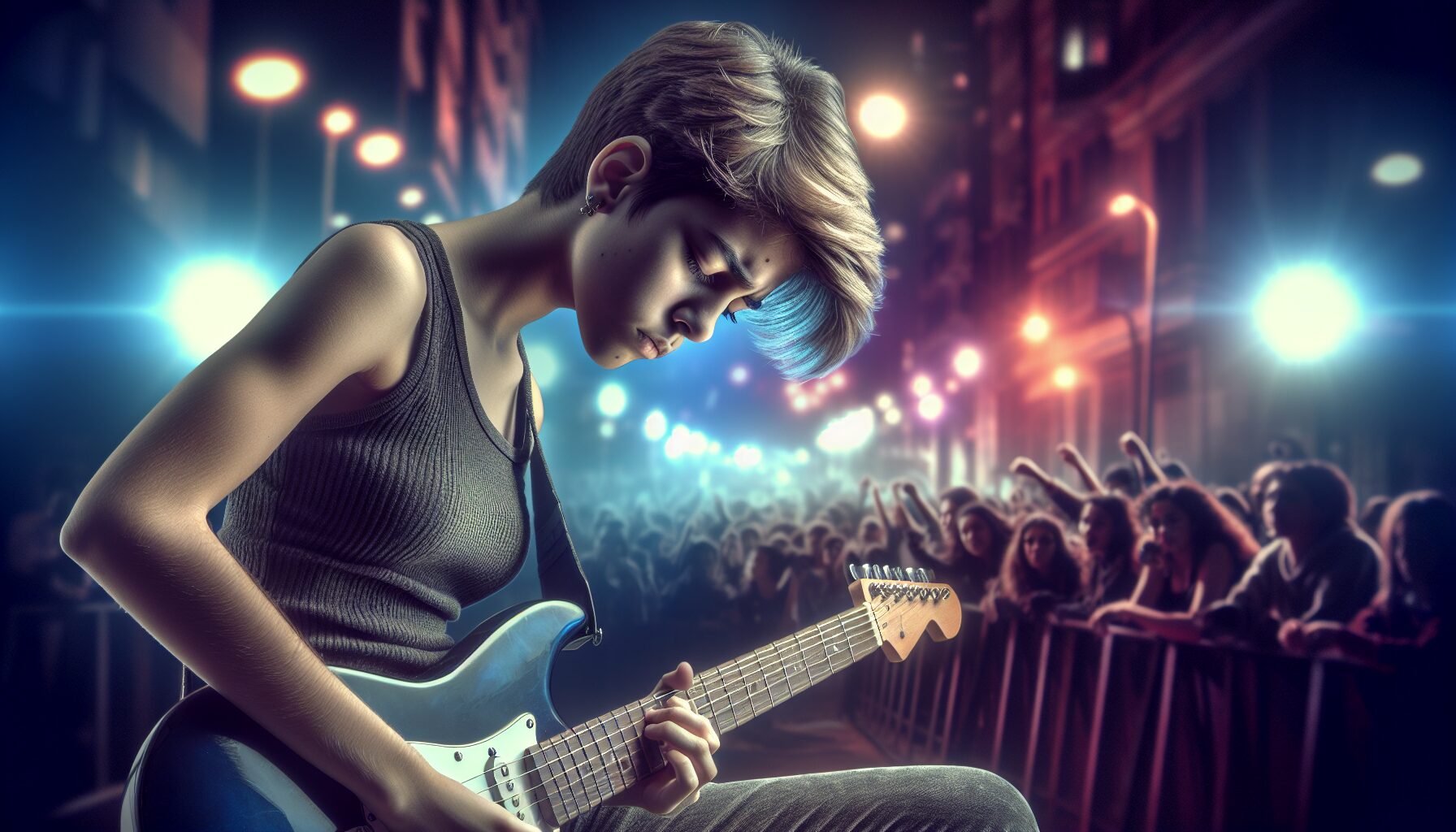 四人樂團正式登台演奏劇照