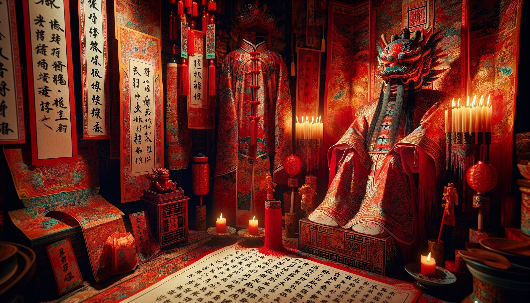 紙嫁衣系列封面主視覺，呈現紅色恐怖氛圍與紙人新娘形象