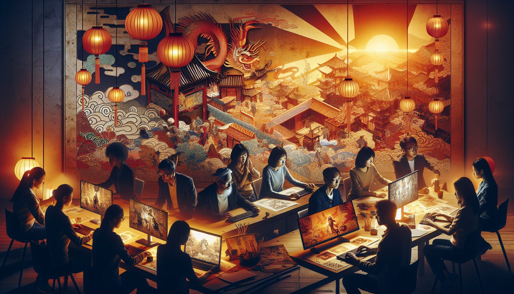 細膩水墨風場景與人物立繪，體現遊戲藝術美學進化