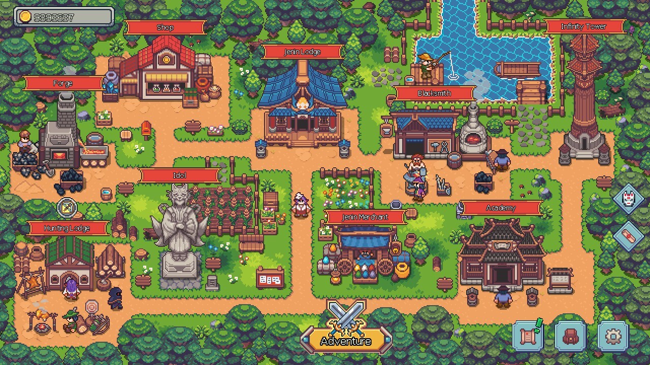 像素風放置策略新作！《杰靈物語》地下城冒險‧養成收藏‧裝備打造一次滿足