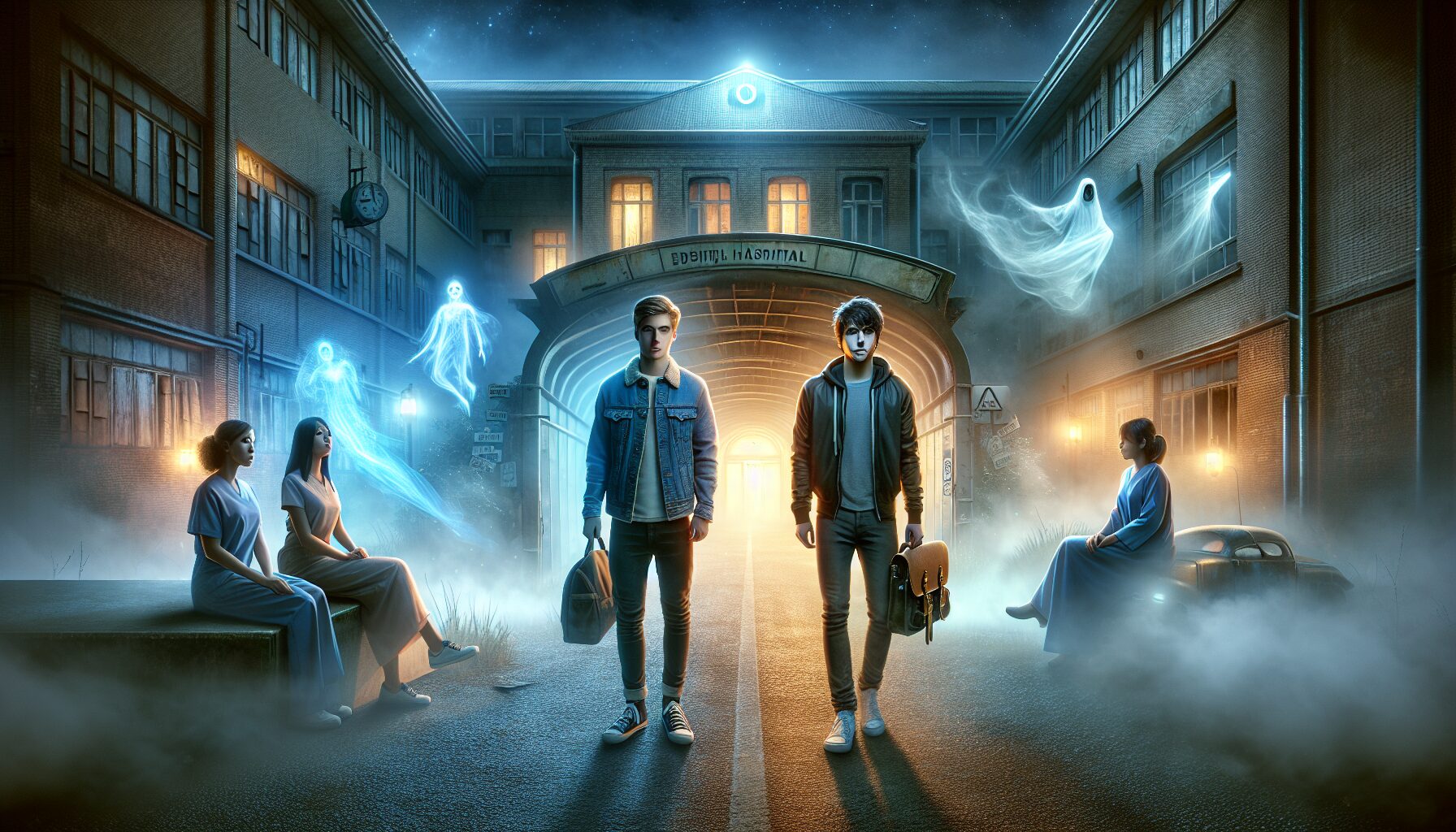 《膽大黨》主角綾瀨桃與高倉健(厄卡倫)為證明各自信仰探索靈異與UFO現場,展開荒誕冒險