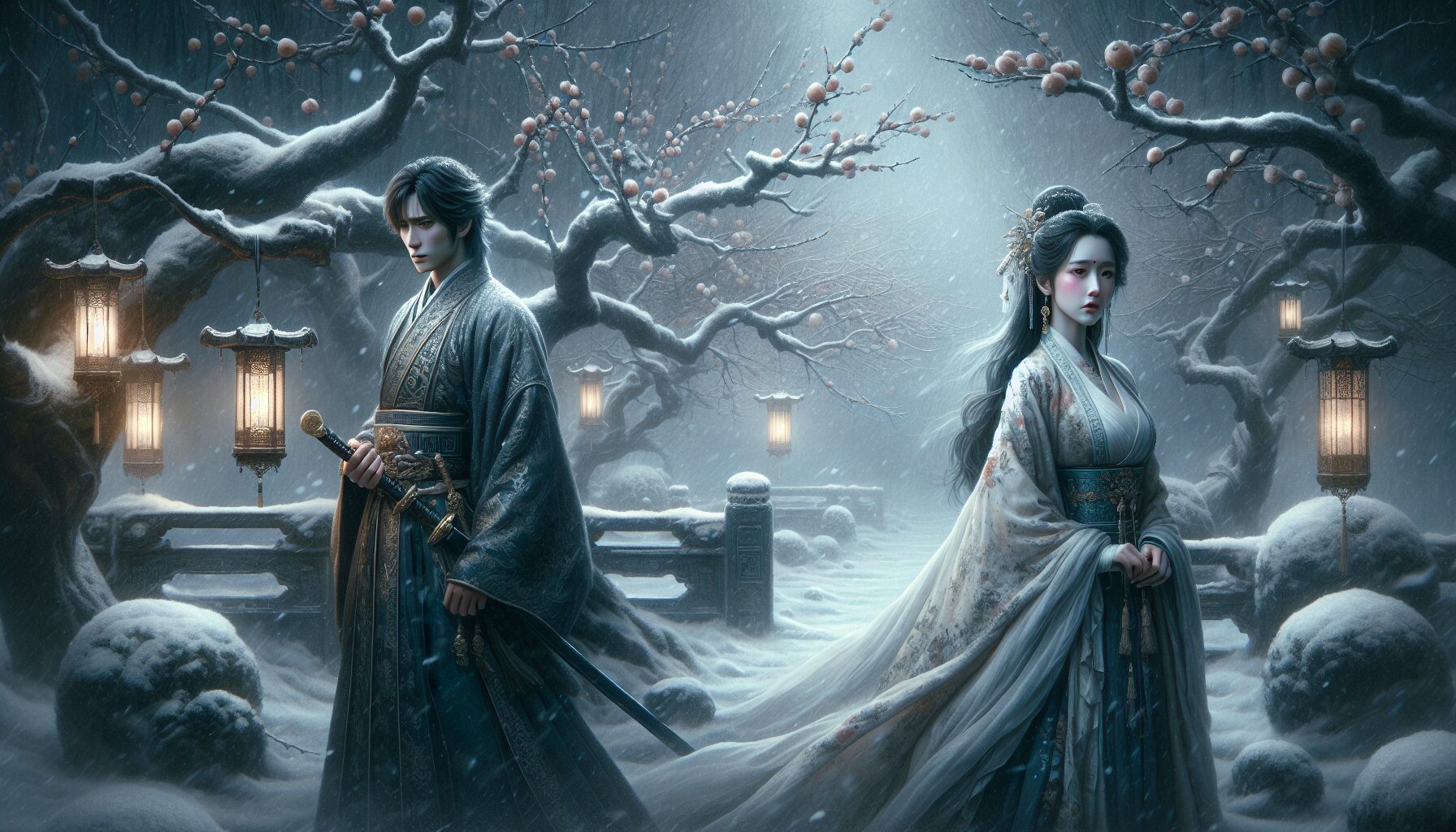 《七夜雪》藥師谷雪景劇照