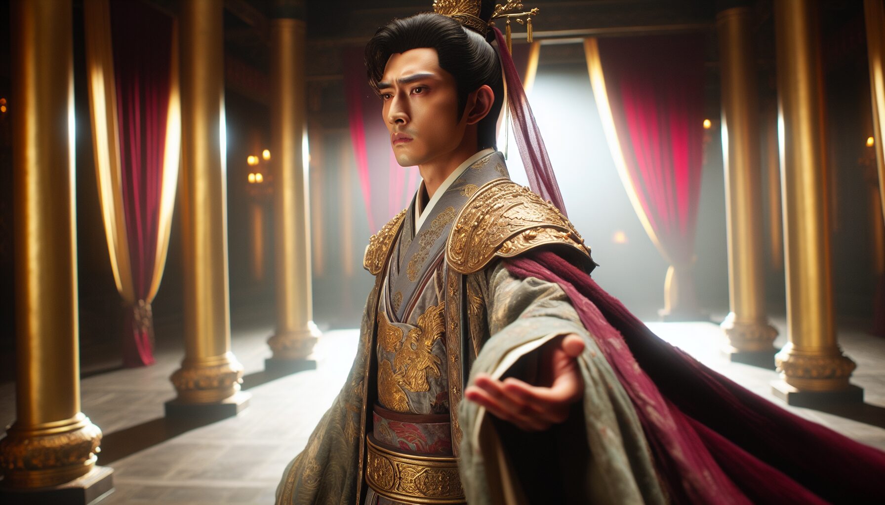 任嘉倫在《大唐榮耀》中飾演廣平王李俶的英氣古裝造型