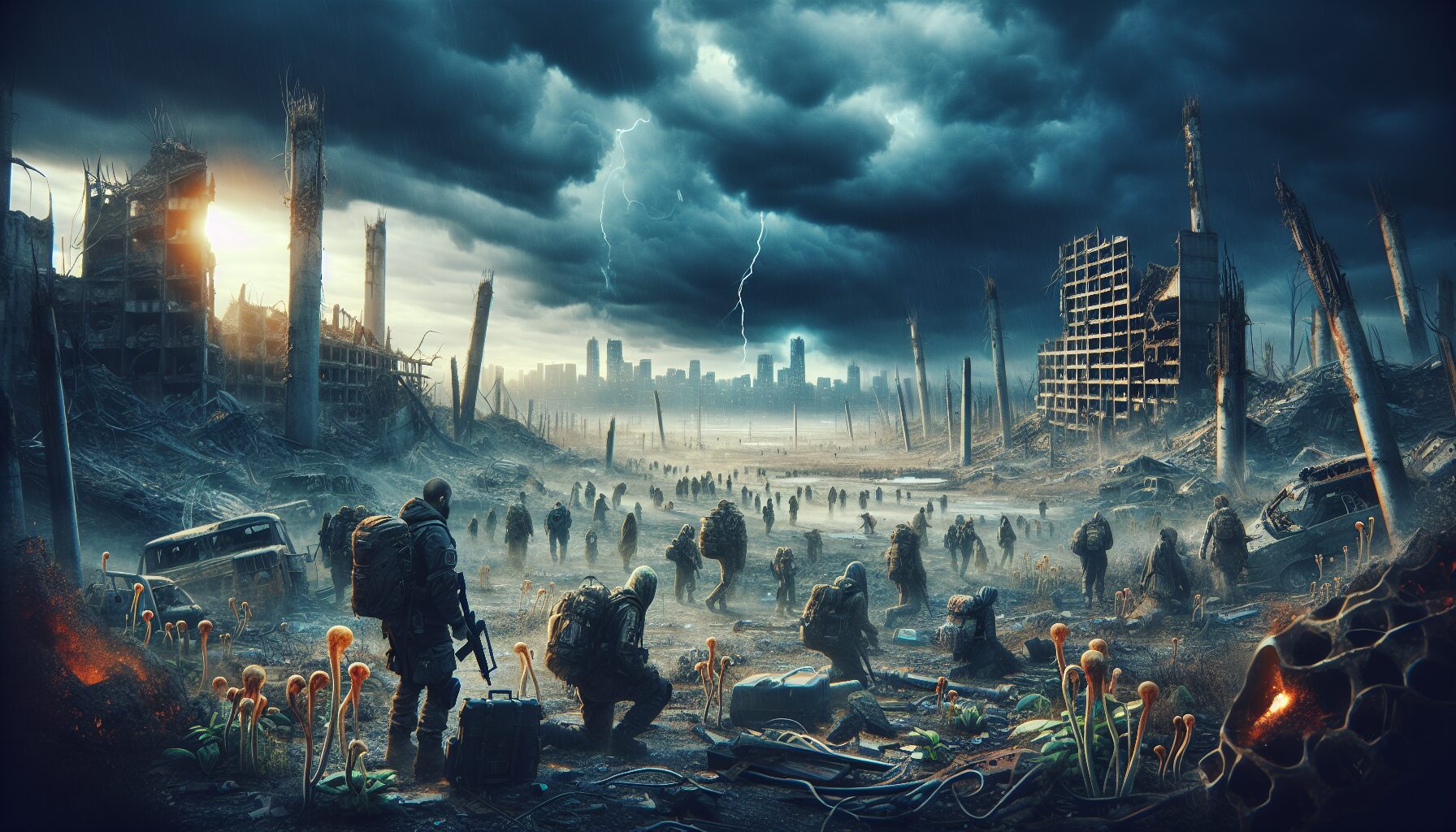 第一序列小說插圖：末日廢土場景