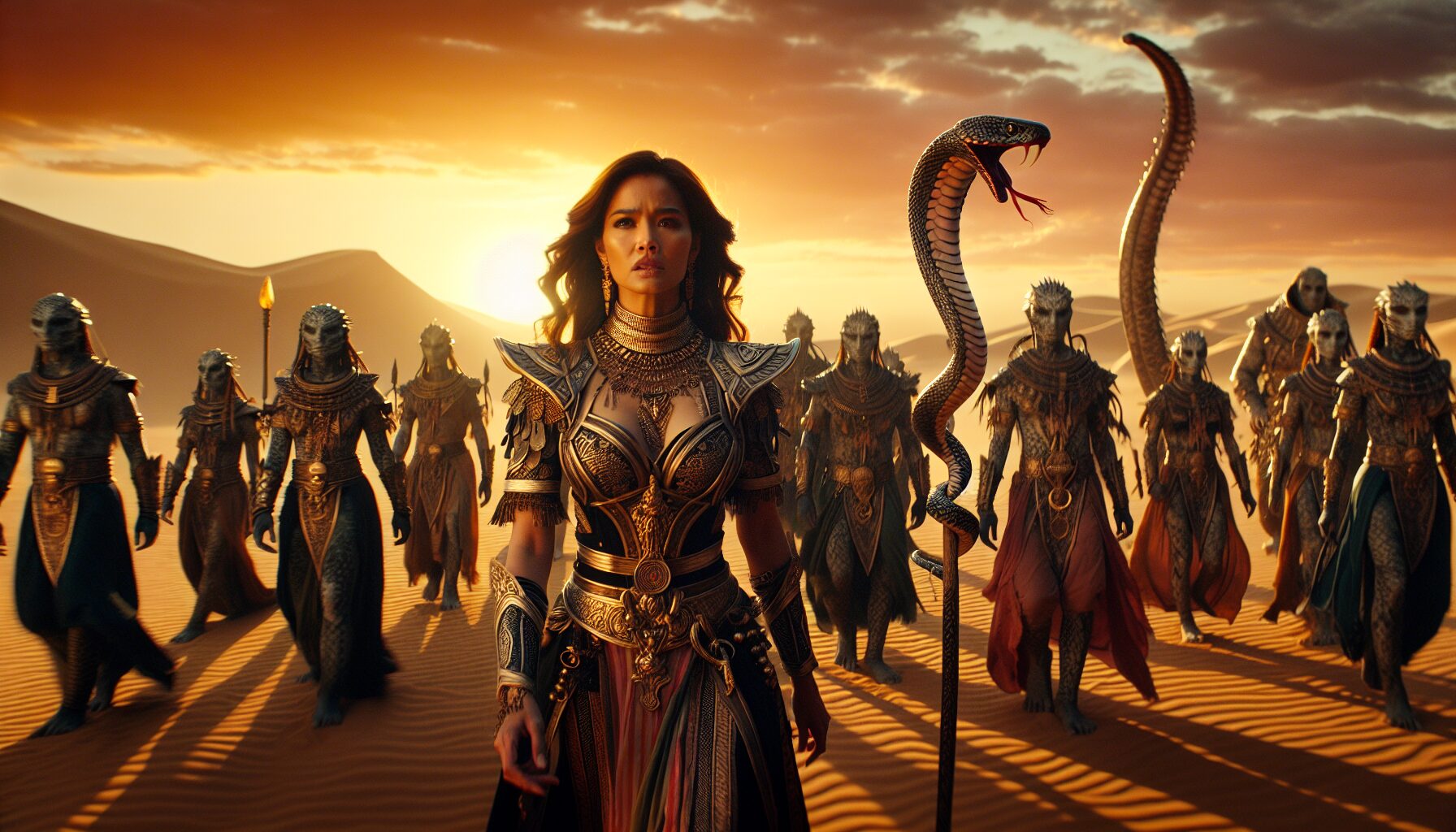 東方玄幻代表作《斗破蒼穹》的彩鱗(美杜莎女王)形象