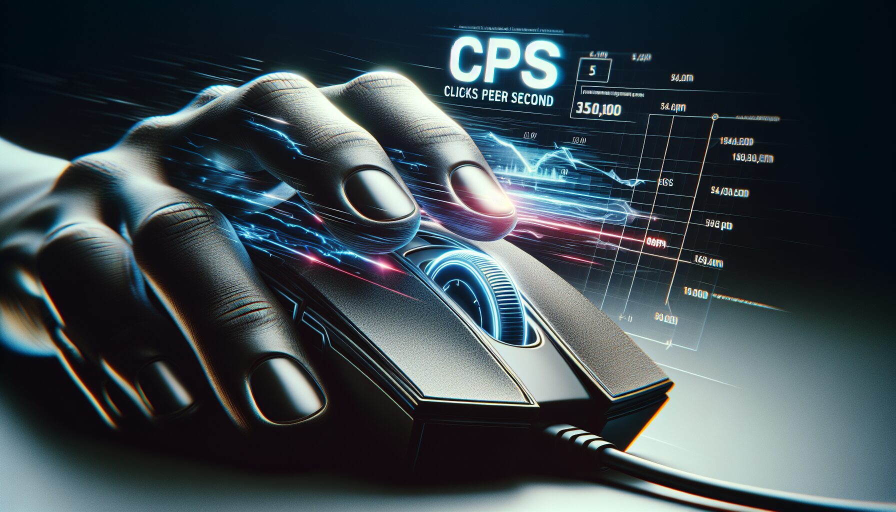 CPS線上測試工具畫面,顯示使用者連續點擊的速度與平均每秒點擊次數統計。