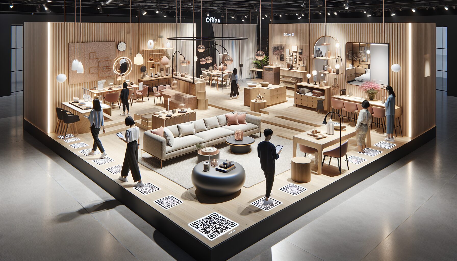 林氏木業O2O線下體驗館家居場景