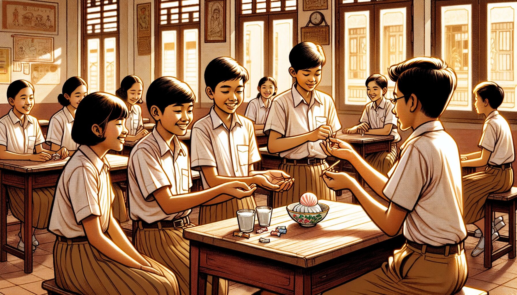 小說中出現的大白兔奶糖細節插畫