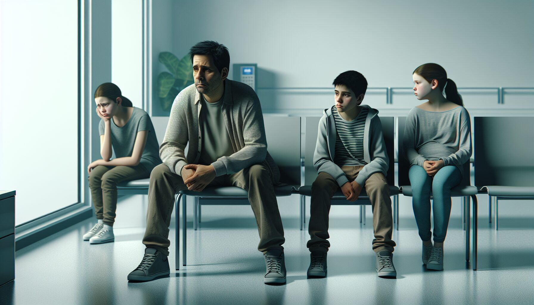 妹妹拒學及心理身體化表現的情境照片