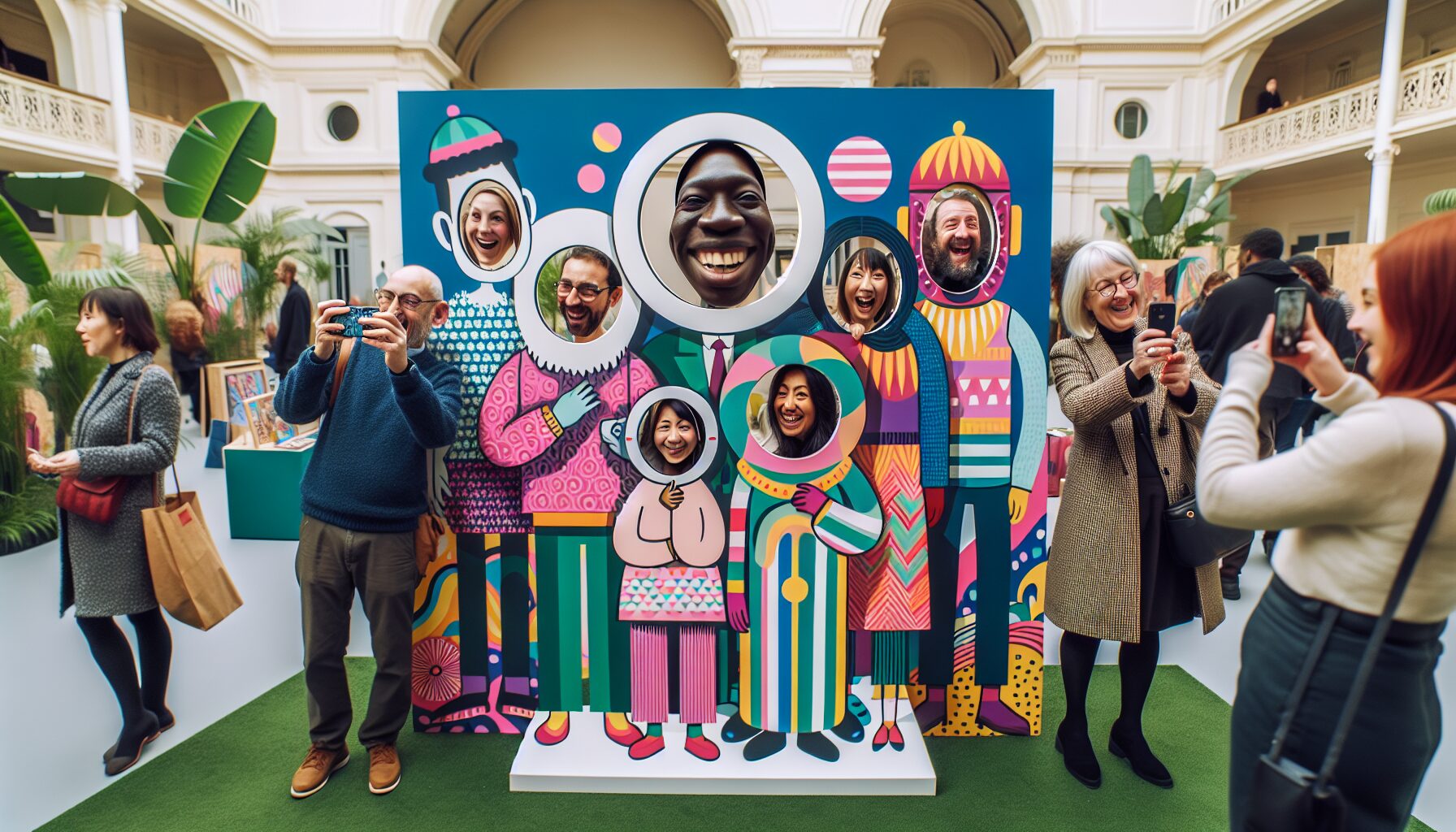 設計師在電腦前進行立牌檔案色彩/尺寸調整