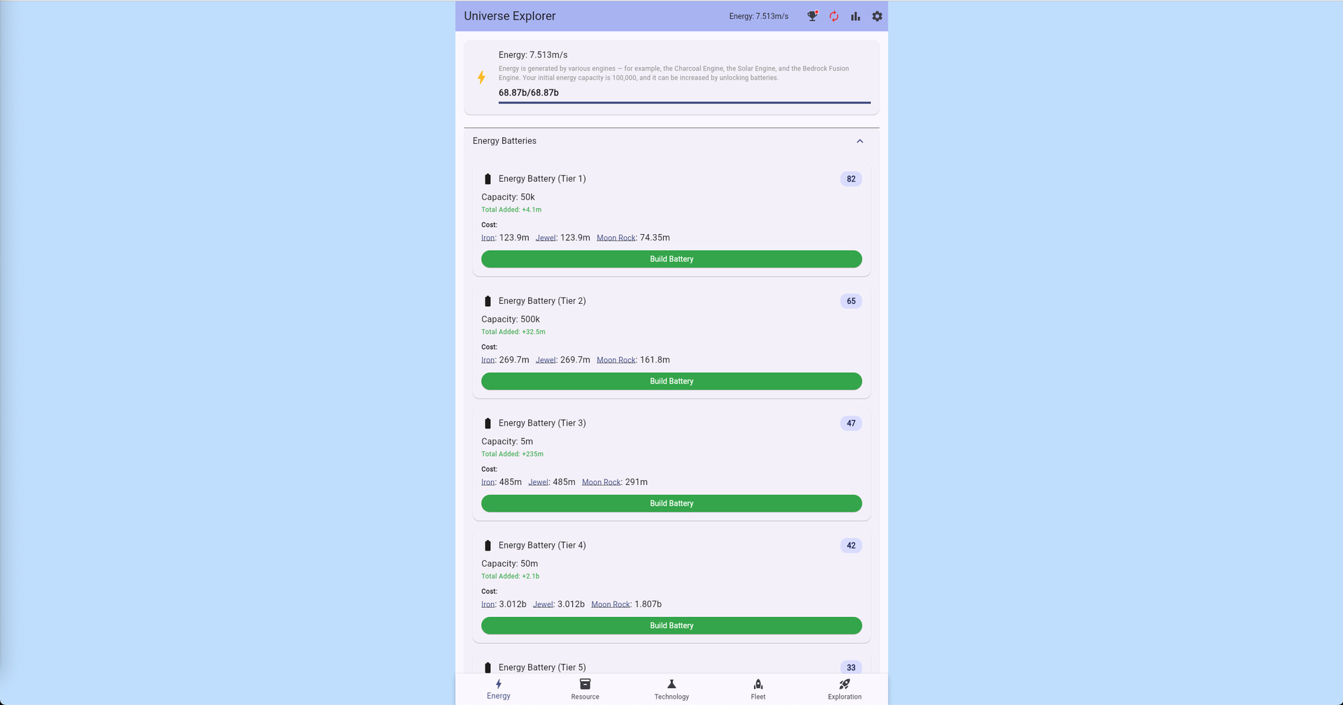 極簡放置策略新作來襲！必玩科幻增長遊戲《宇宙探索》帶你征服浩瀚星系
